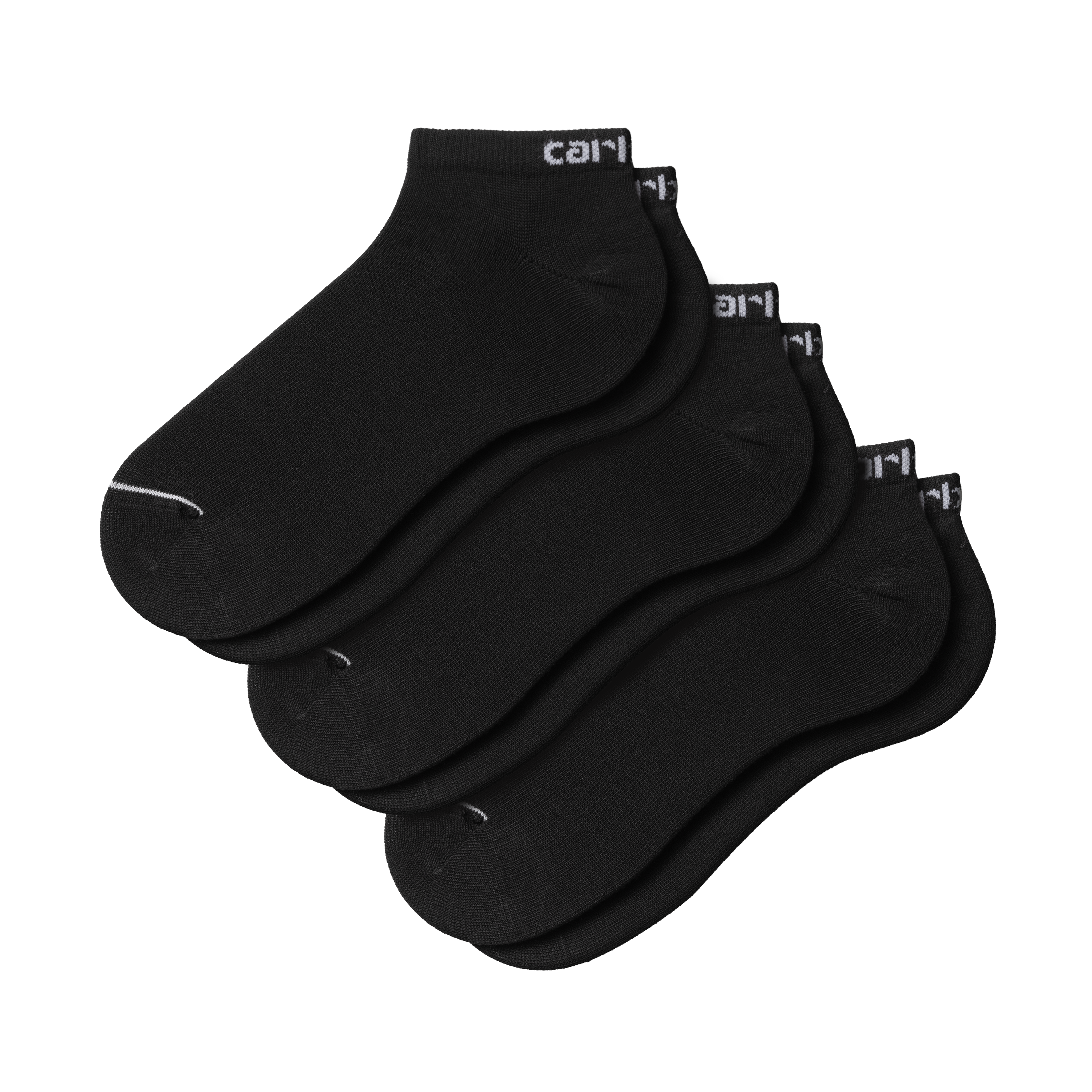 Carhartt WIP Script Sneakers Socks Black / White + Black / White + Black / White
