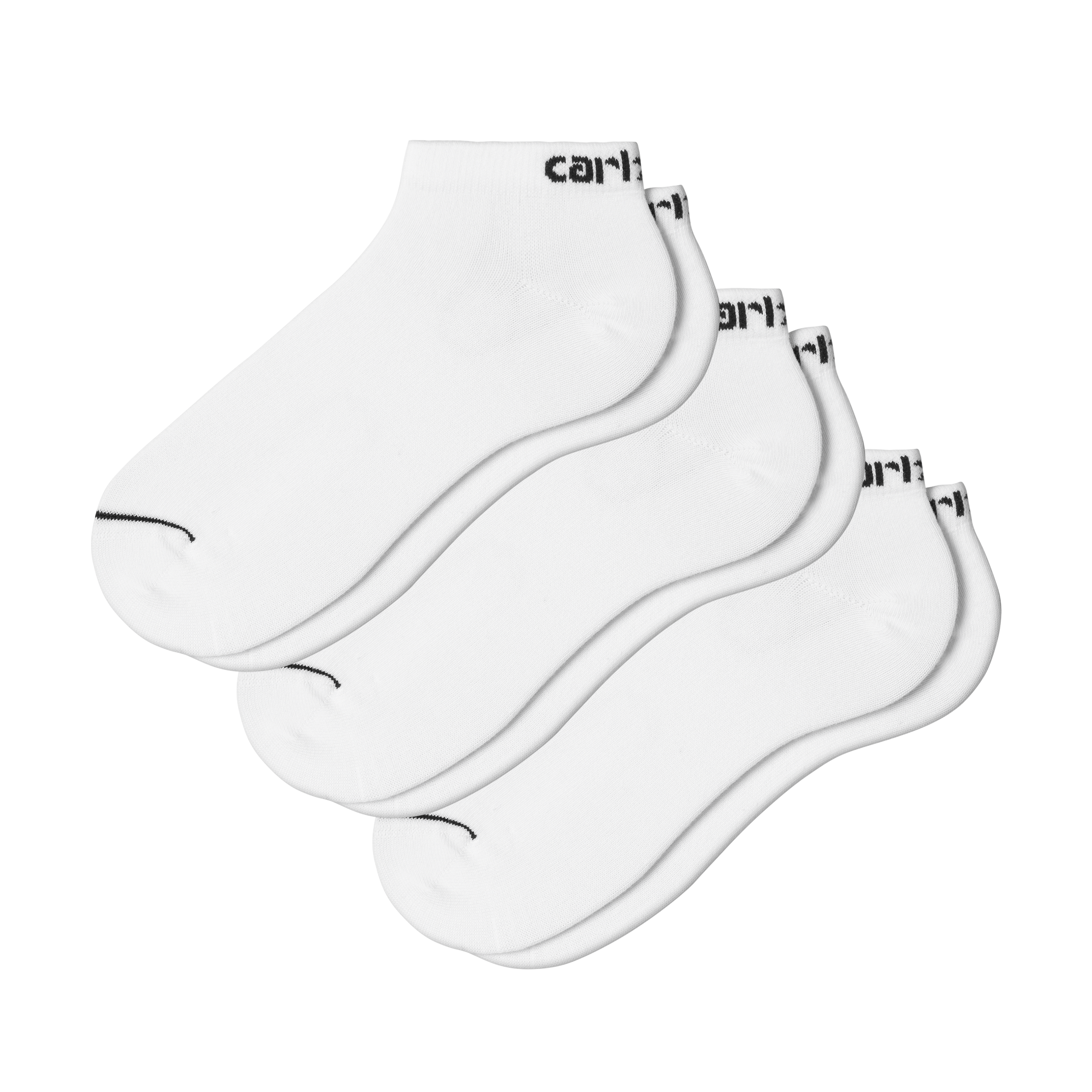 Carhartt WIP Script Sneakers Socks White / Black + White / Black + White / Black