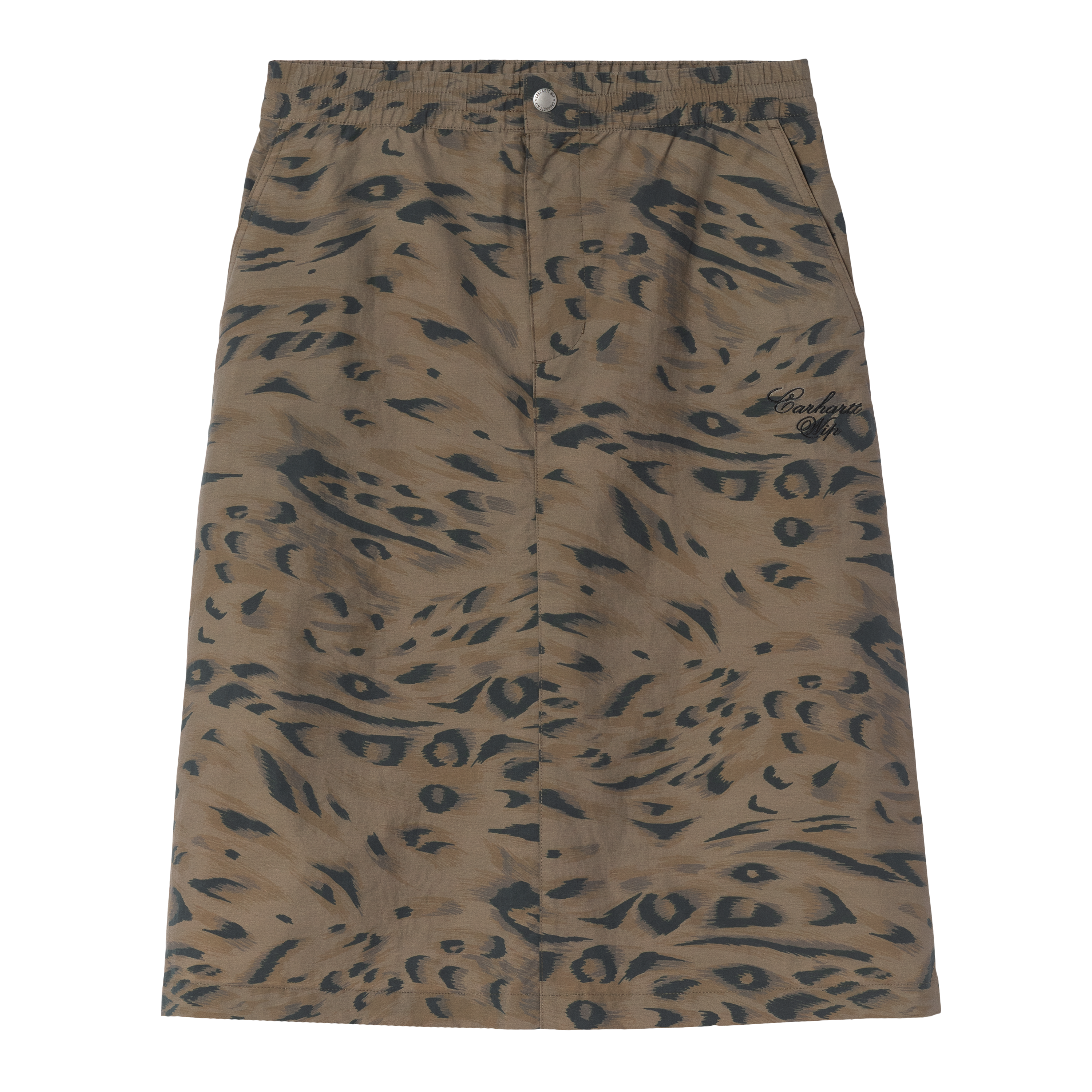 Carhartt WIP Women's Travon Skirt, Duck Feather Print, Cypress