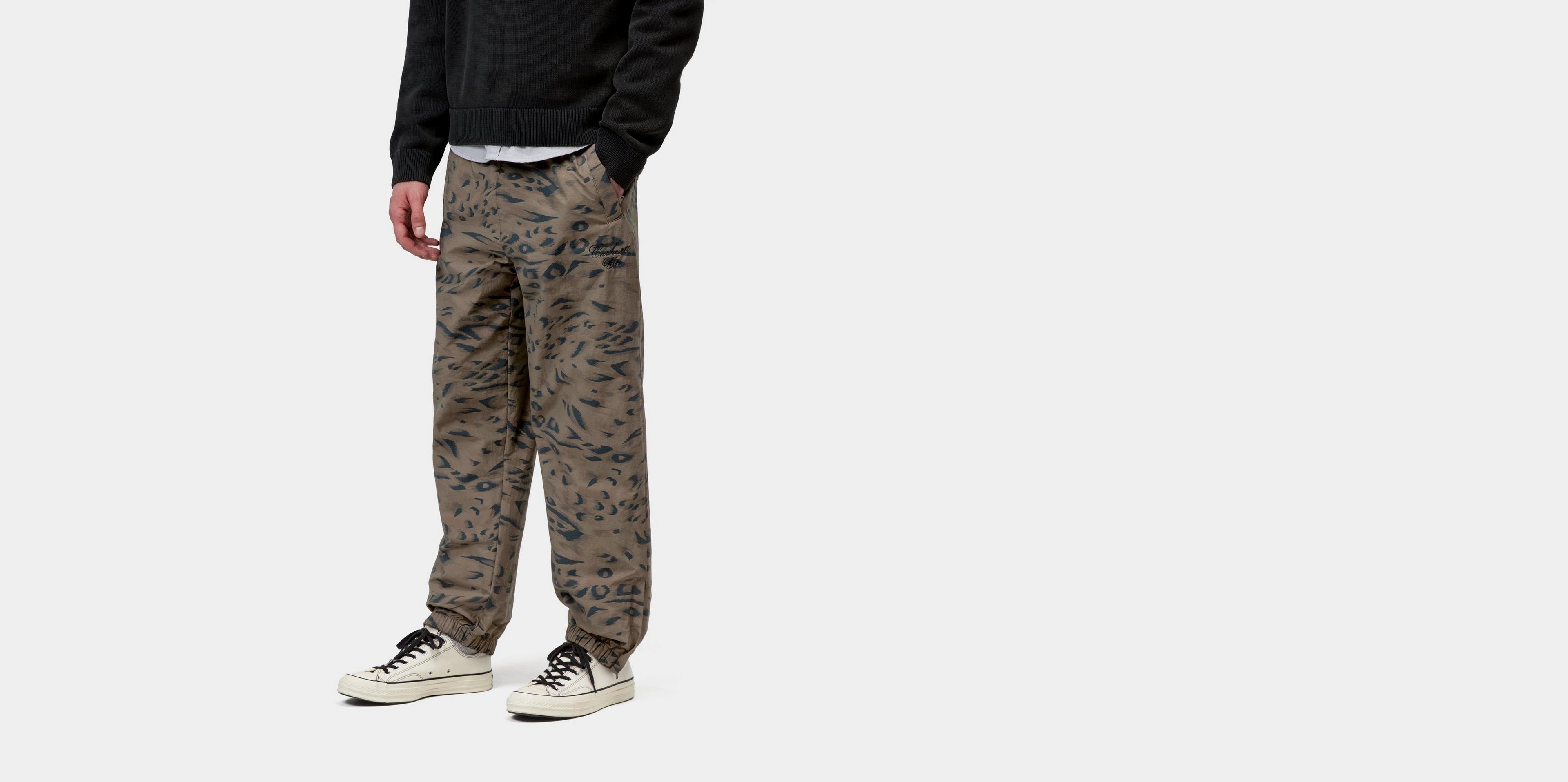 Carhartt WIP Travon Pant, Duck Feather Print, Cypress / Black