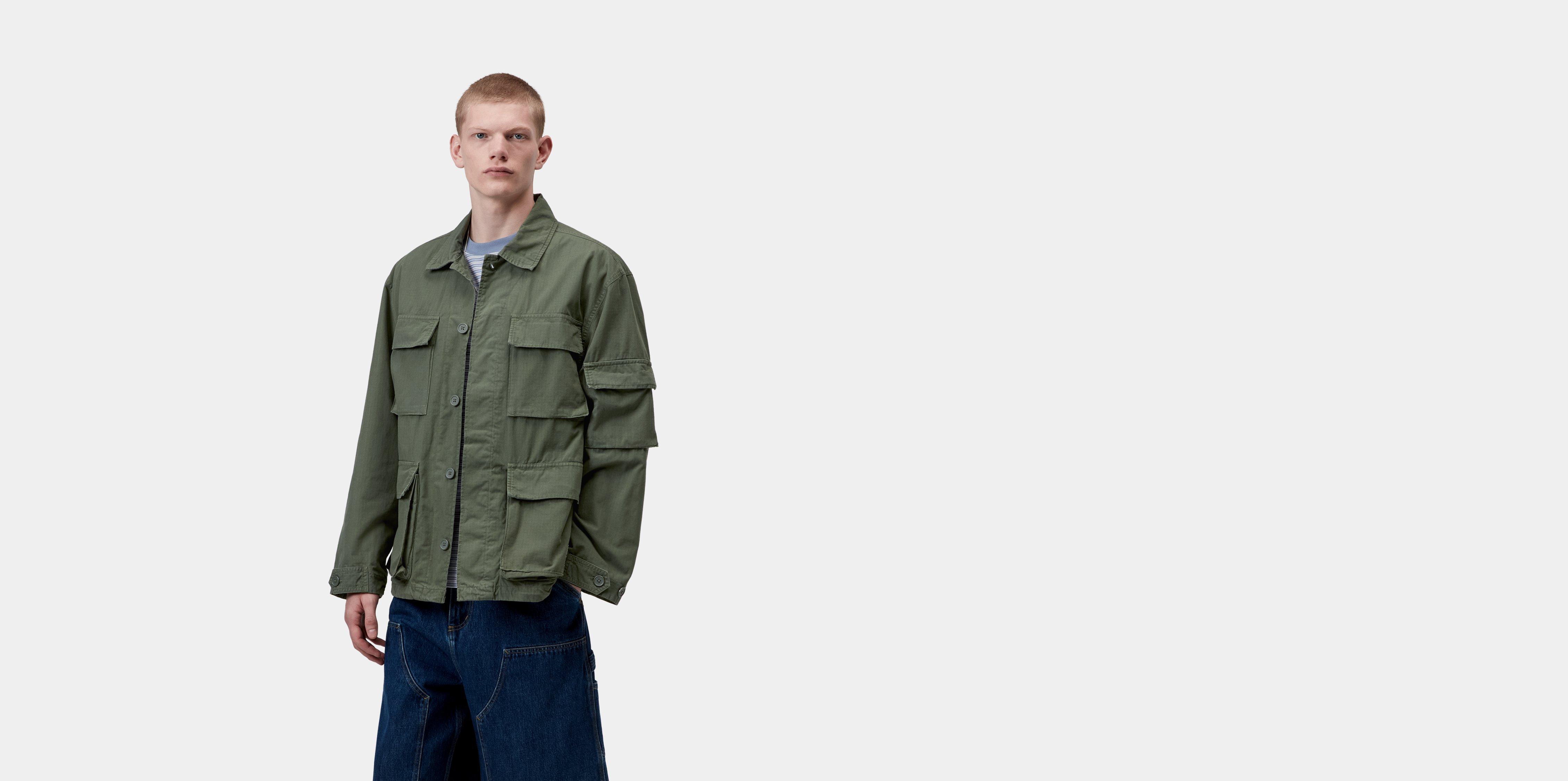 Carhartt WIP Mandelson Jacket Leaf garment dyed | green | XXL | Men