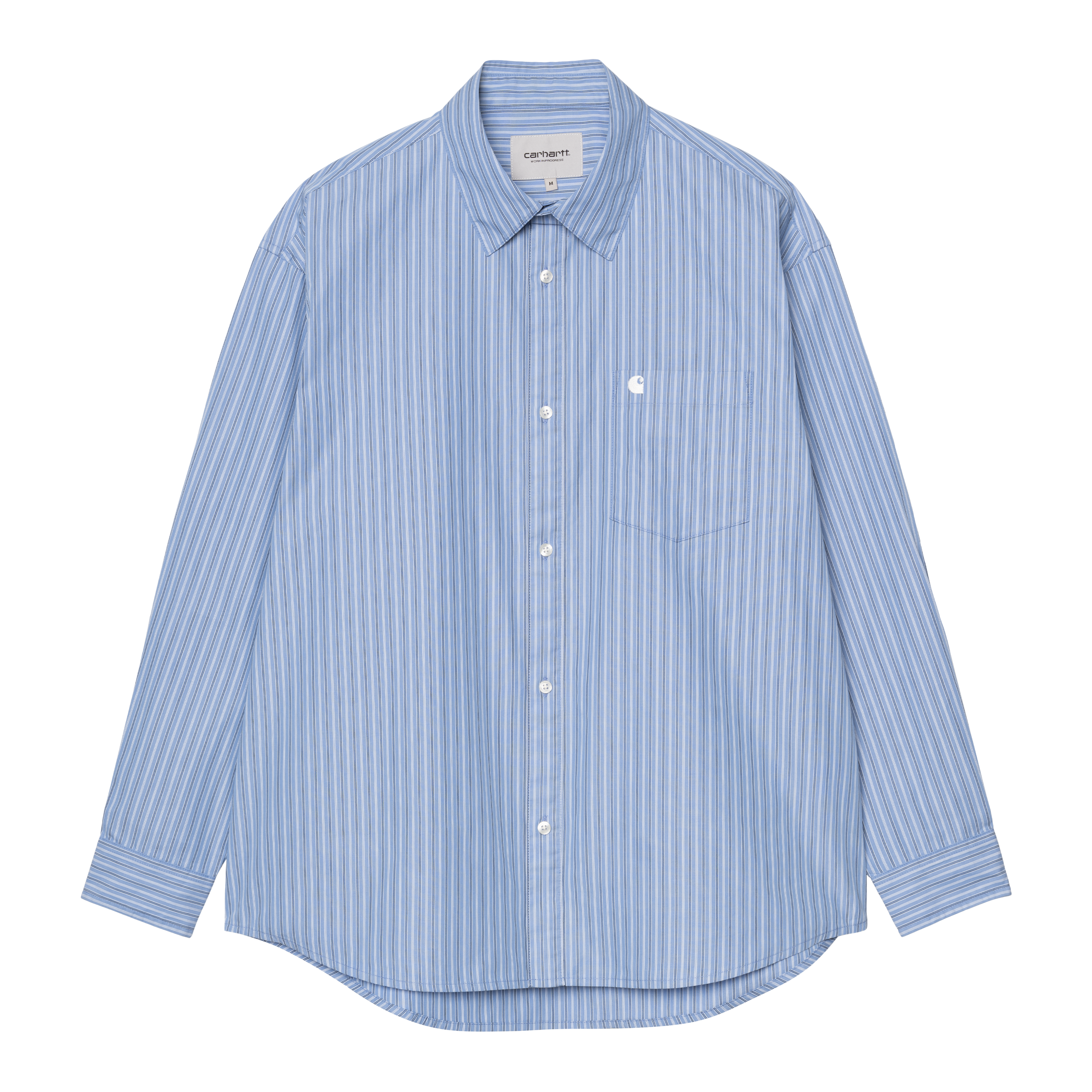Carhartt WIP L/S Keene Shirt, Keene Stripe, Curacao | Official