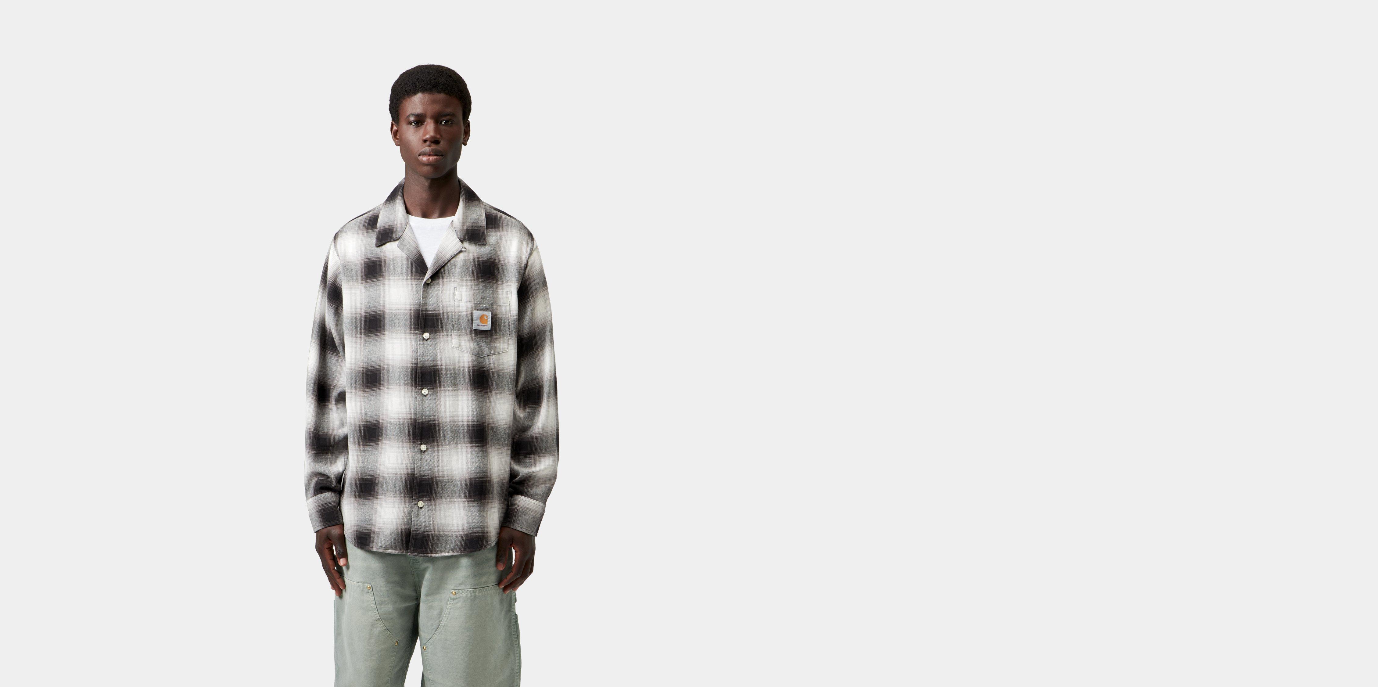 Carhartt WIP L/S Tyers Shirt Tyers Check, Black | L | Men
