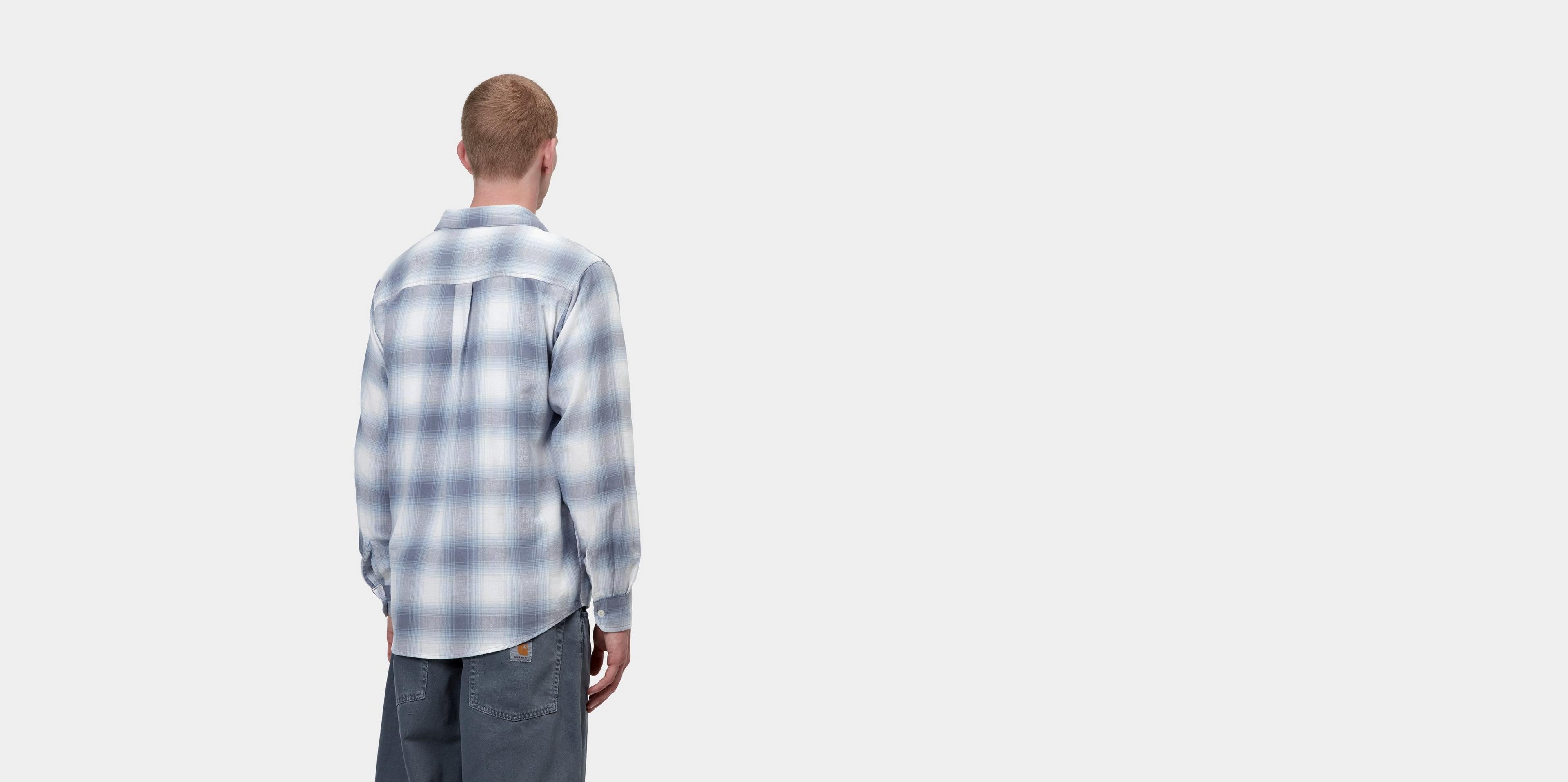 Carhartt WIP L/S Tyers Shirt, Tyers Check, Shady Blue | Official