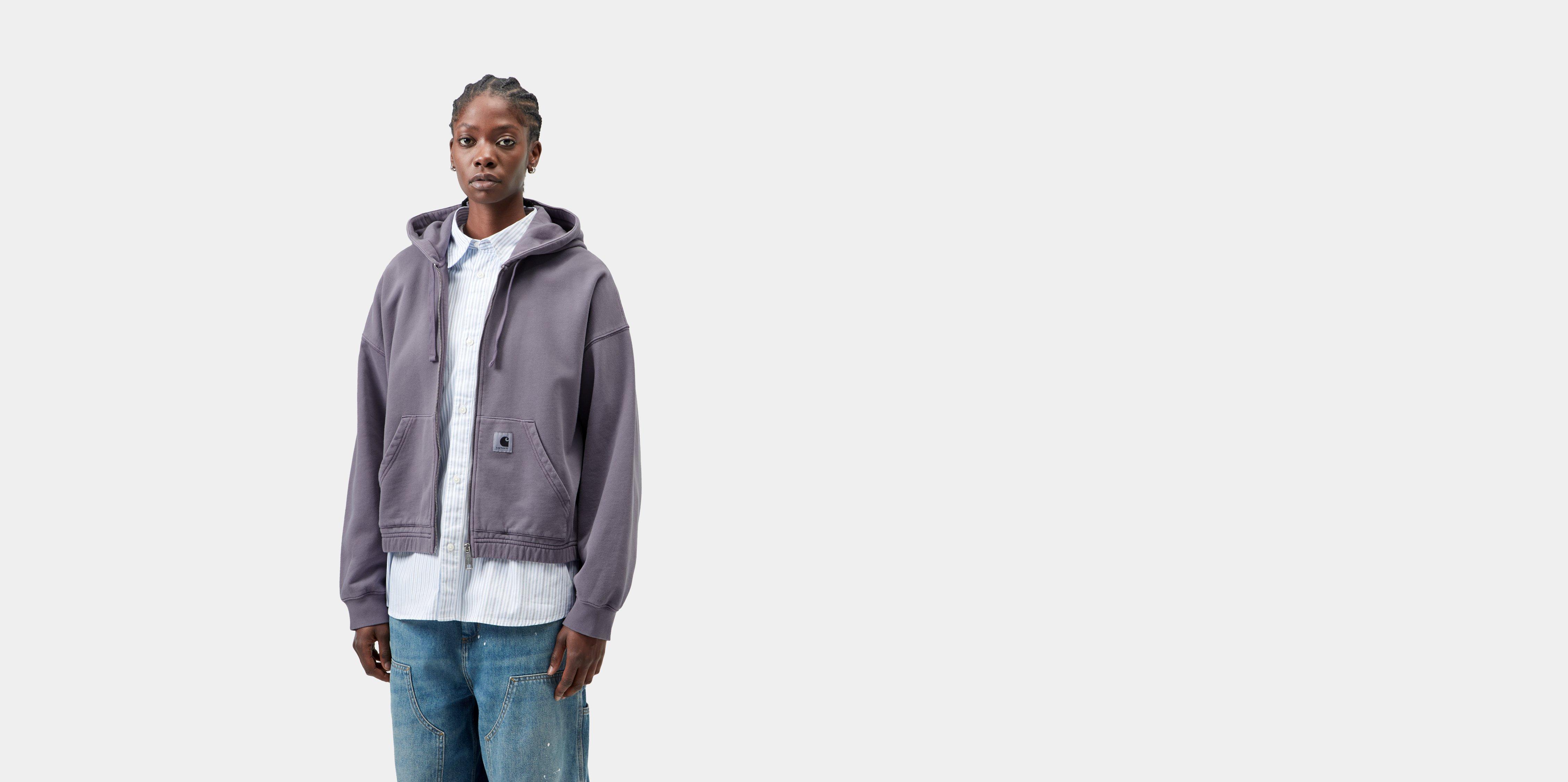 Carhartt WIP W' Hooded Hoggard Jacket Shady Purple garment dyed | S | Women