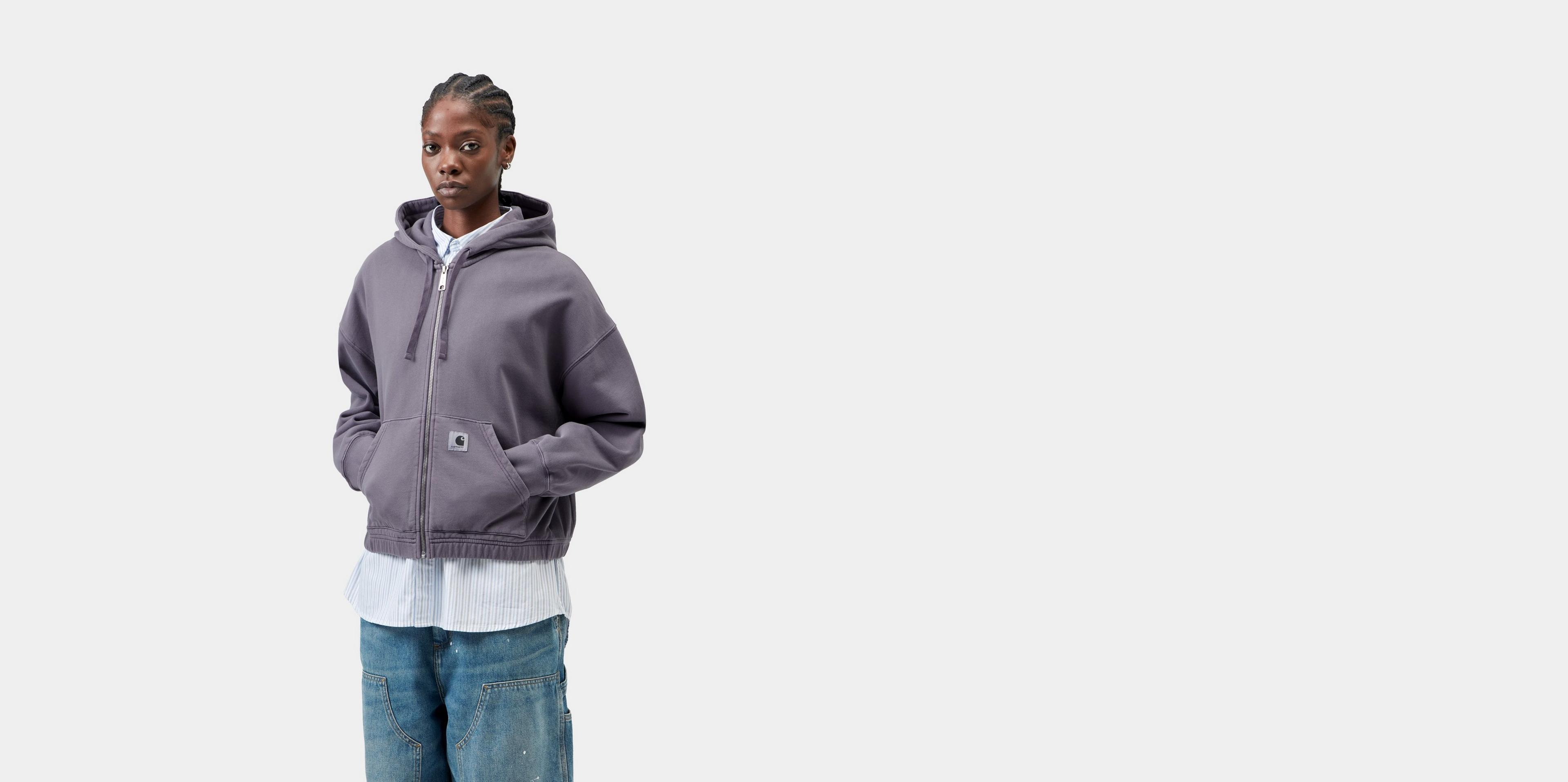 Carhartt WIP Women's Hooded Hoggard Jacket, Shady Purple