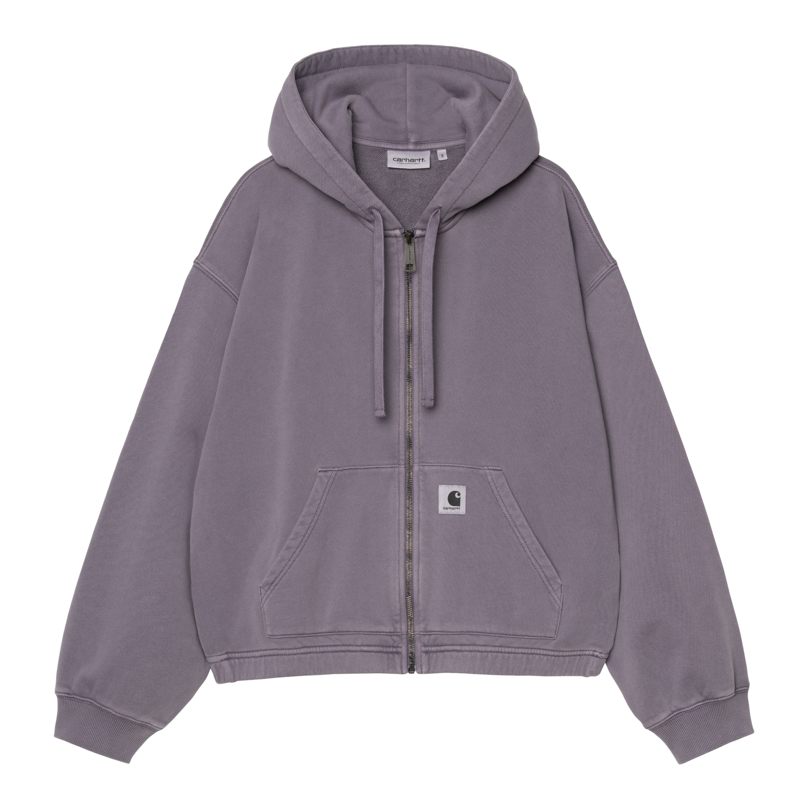 Carhartt WIP Hooded Hoggard Jacket in Shady Purple garment dyed
