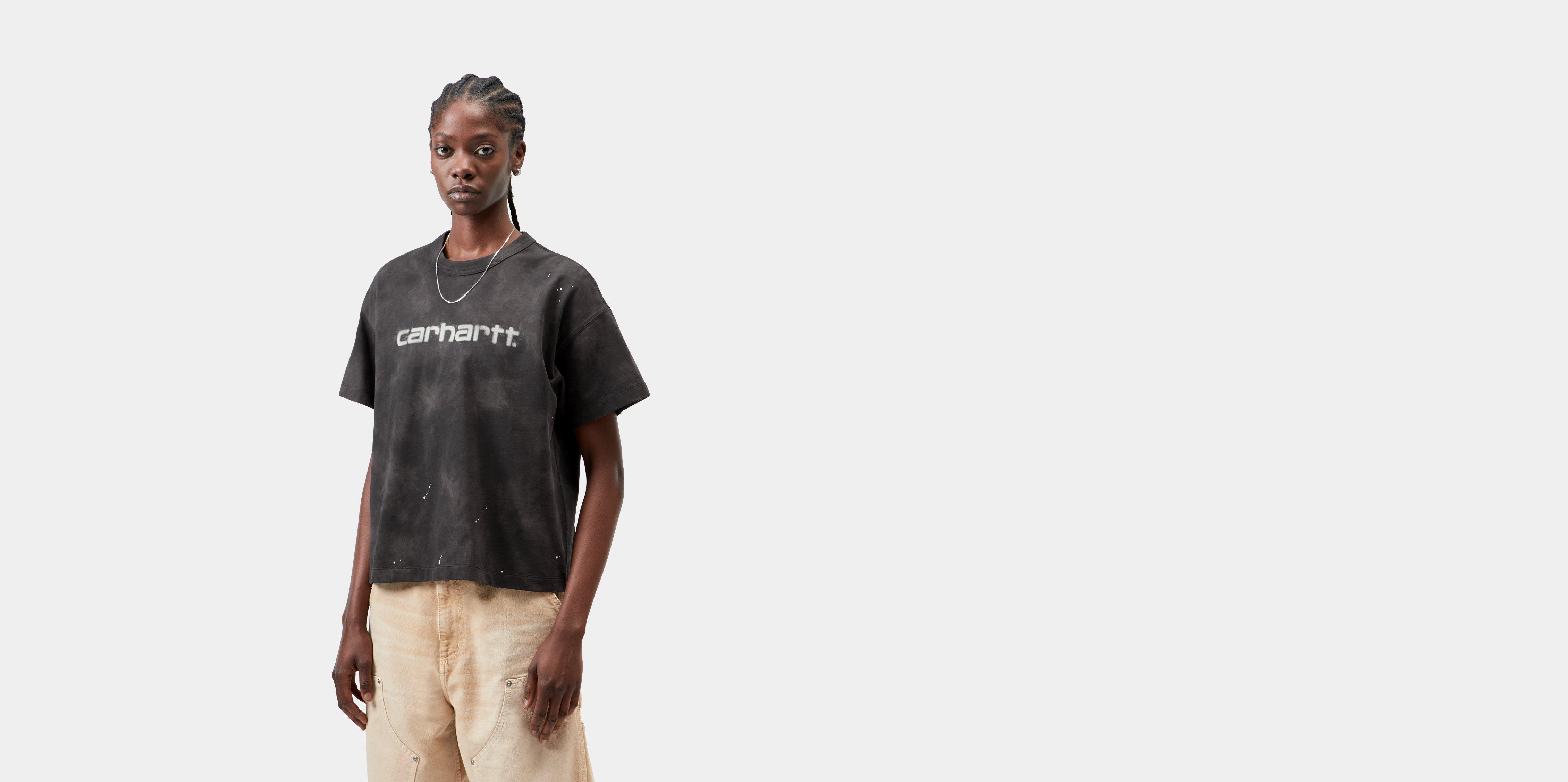 Carhartt WIP W' S/S Painter T-Shirt Black destroy wash, splatter | M | Women