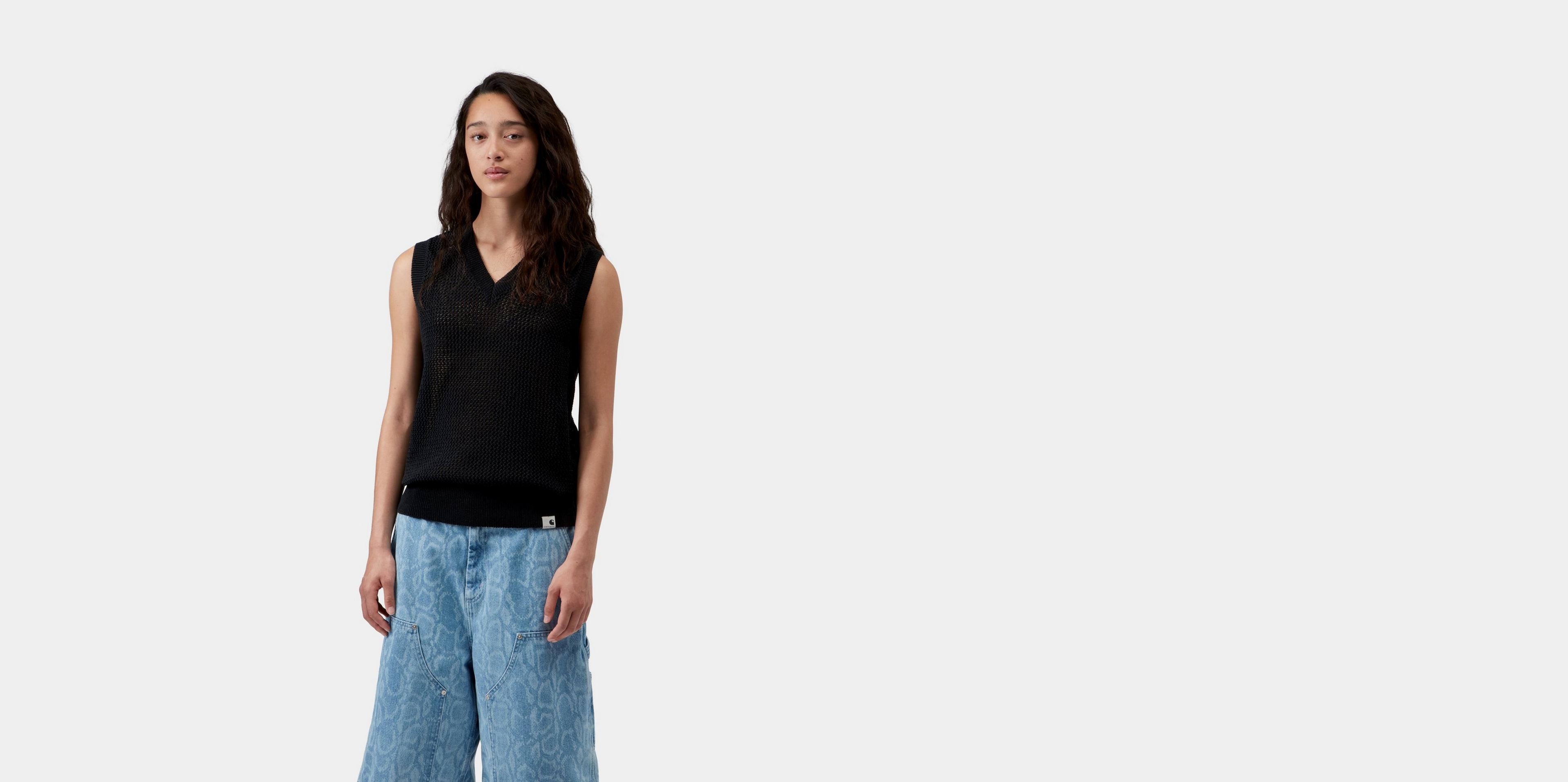 Carhartt WIP Women's Stockton Vest, Black | Official Online Store