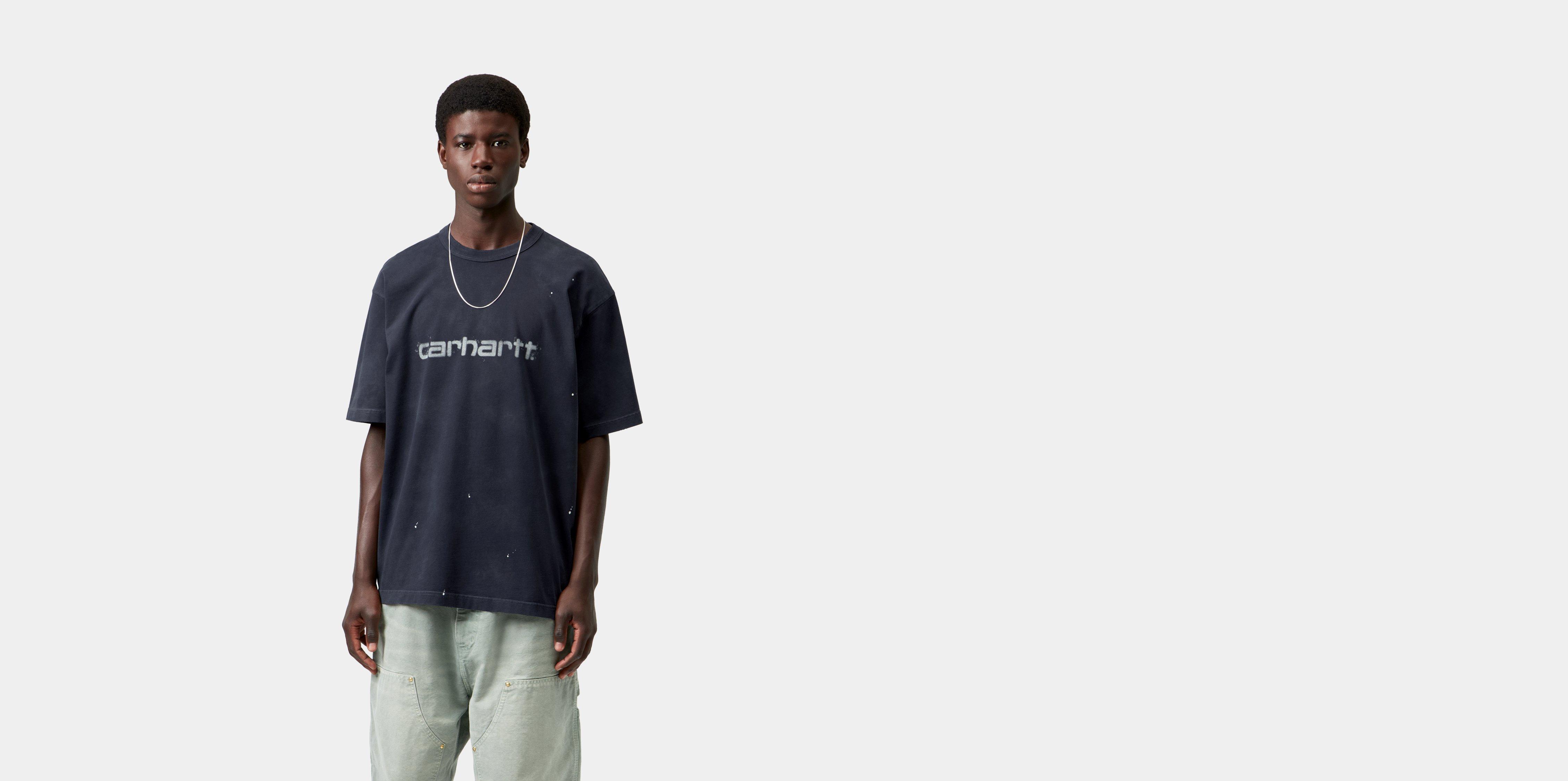 Carhartt WIP S/S Painter T-Shirt Dark Navy destroy wash, splatter | blue | XL | Men