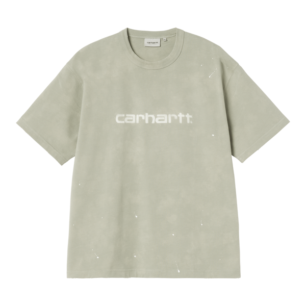 S/S Painter T-Shirt Shady Green destroy wash, splatter
