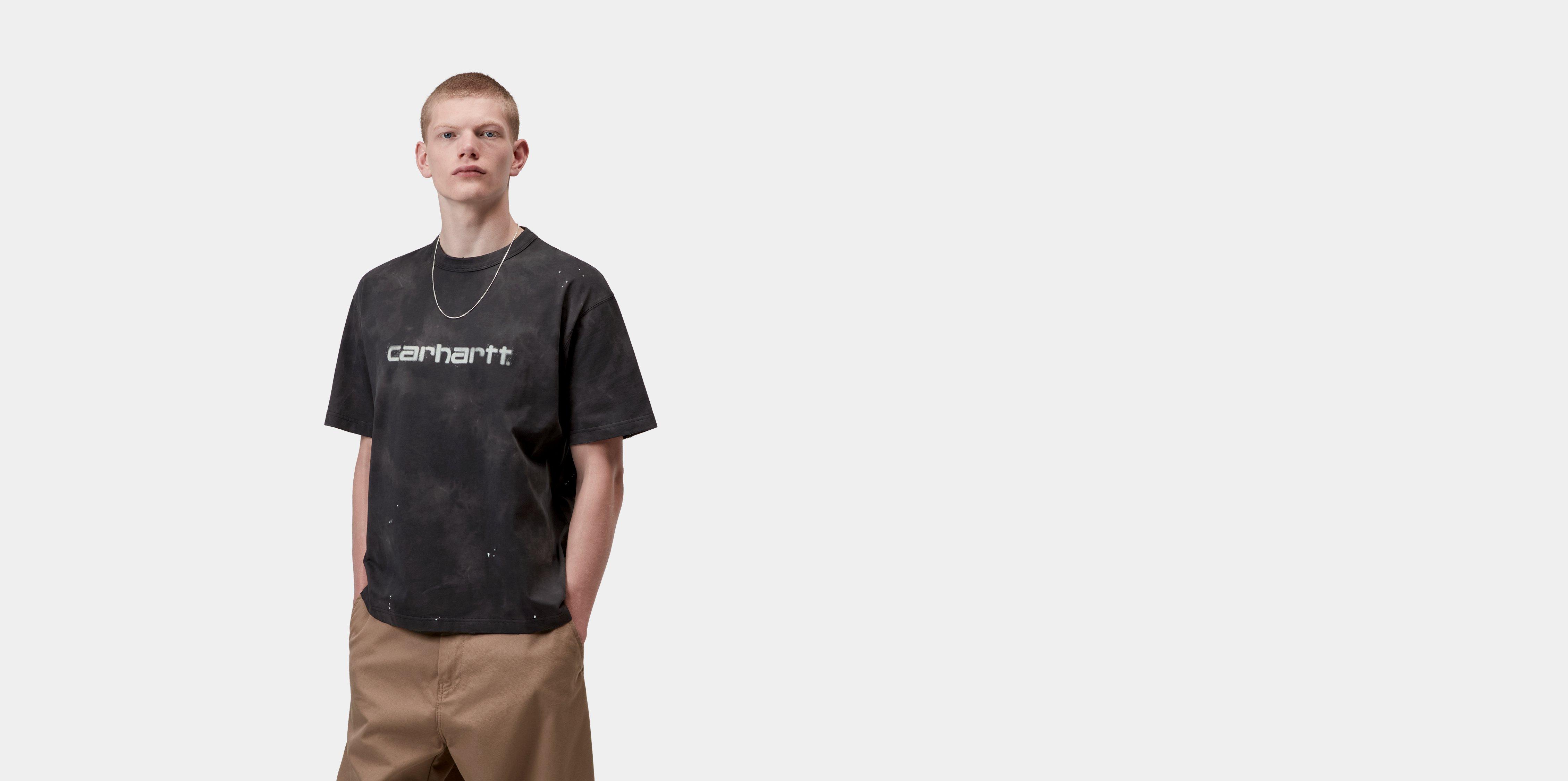 Carhartt WIP S/S Painter T-Shirt Black destroy wash, splatter | S | Men