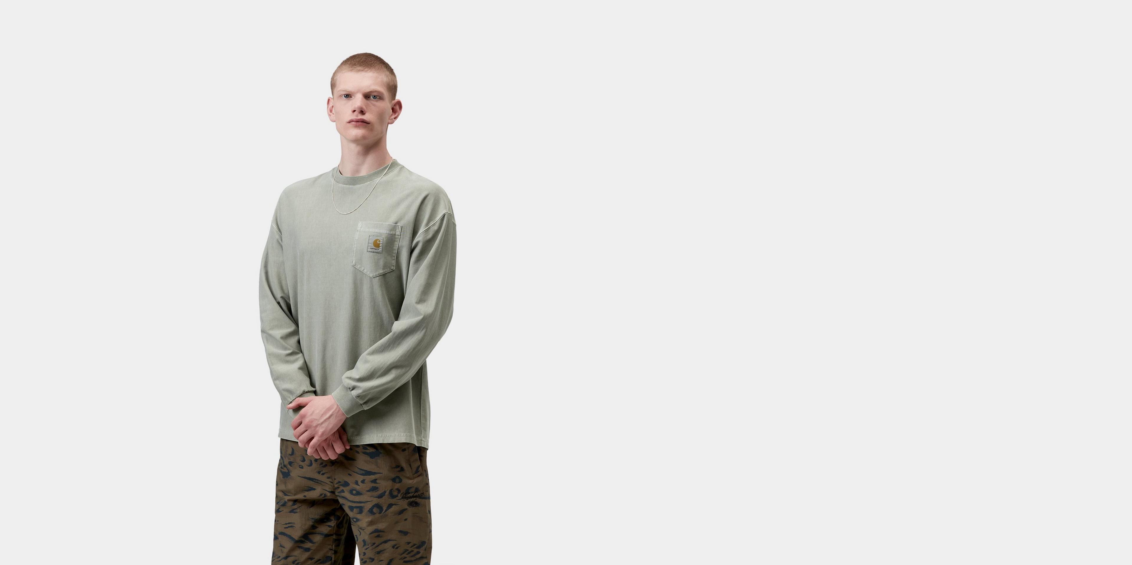 Carhartt WIP L/S Loose Pocket T-Shirt, Shady Green | Official