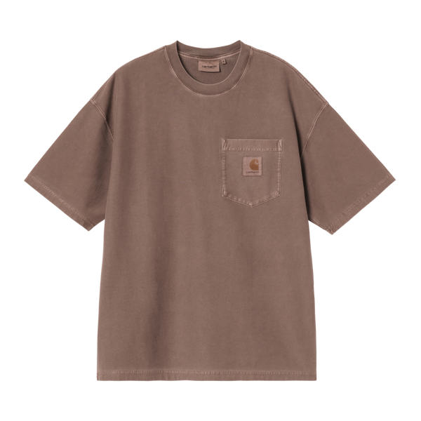 S/S Loose Pocket T-Shirt Tobacco garment dyed