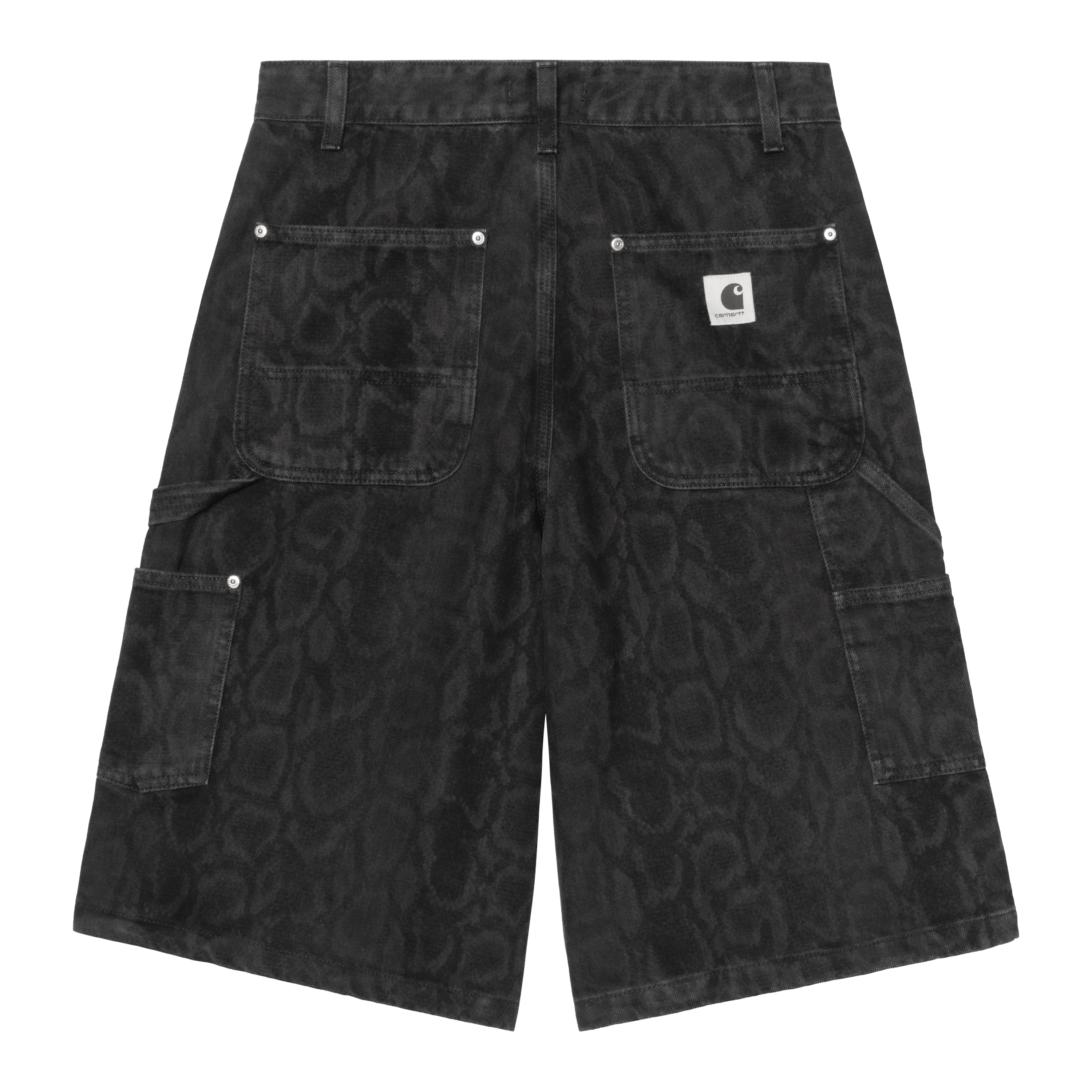 Carhartt WIP W' Snake Nixon Double Knee Short, Snake Camo, Black