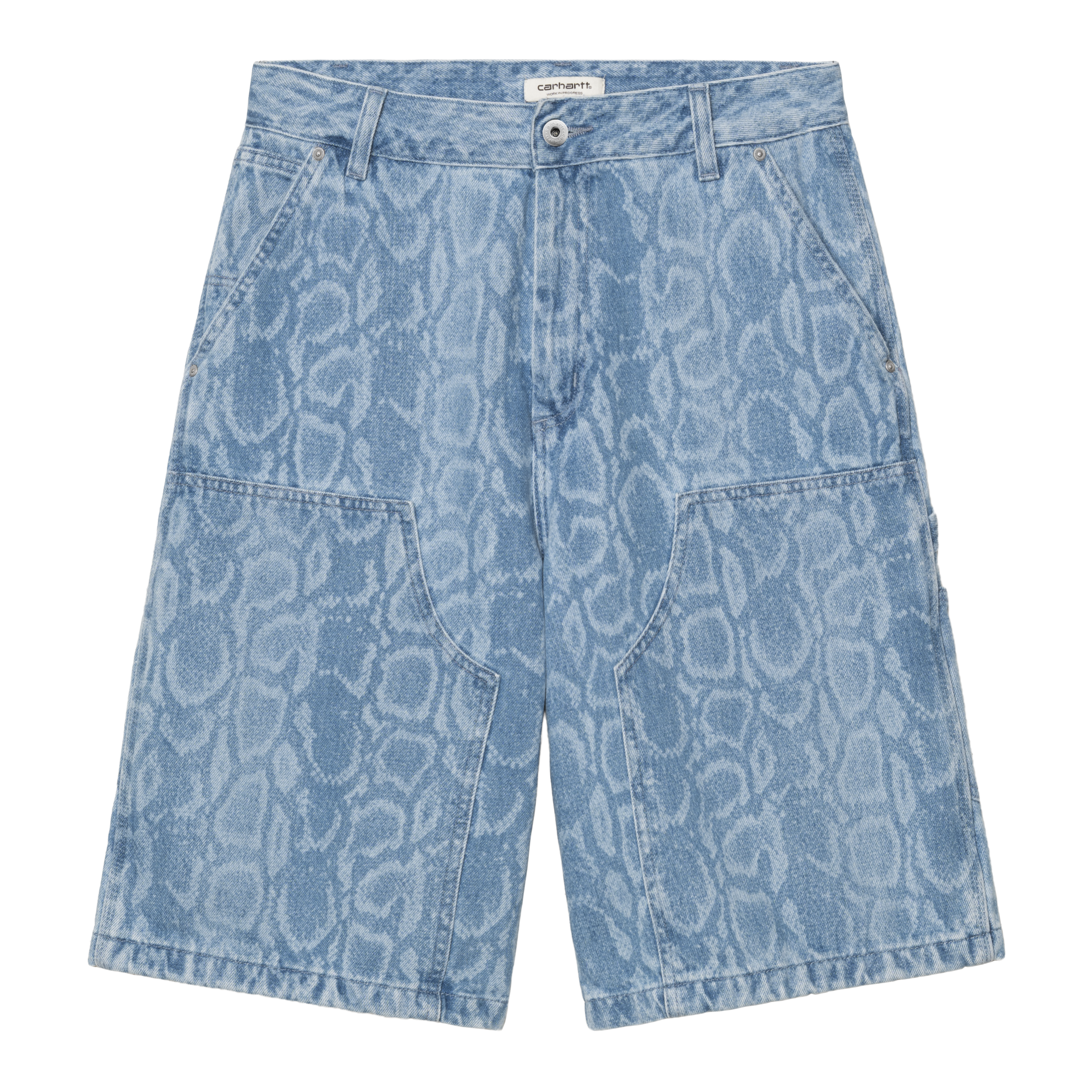 Carhartt WIP Women's Snake Nixon Double Knee Short, Snake Camo