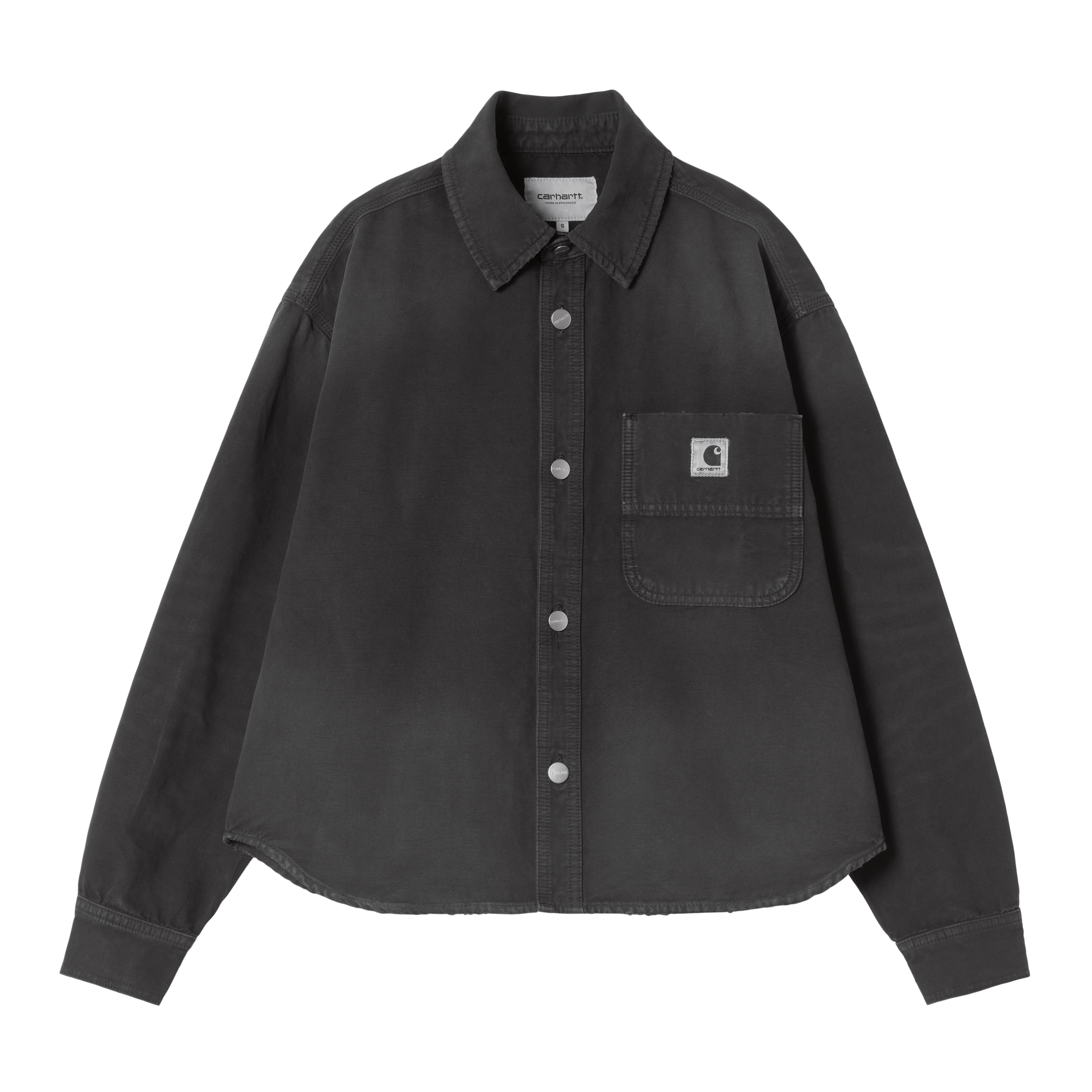 Carhartt WIP Women's Georgia Shirt Jac, Black | Official Online Store