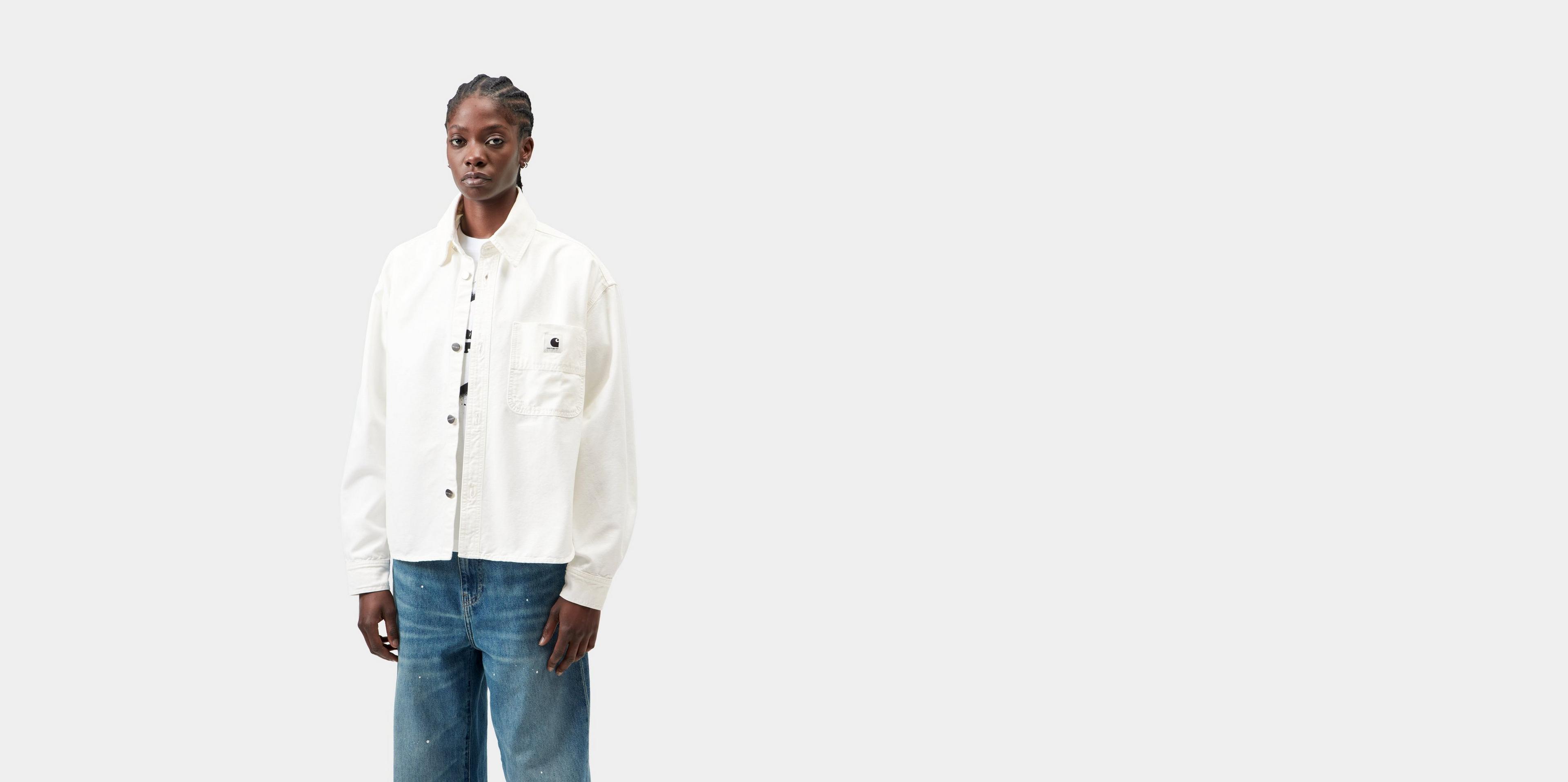 Carhartt WIP Women's Georgia Shirt Jac, Wax | Official Online Store
