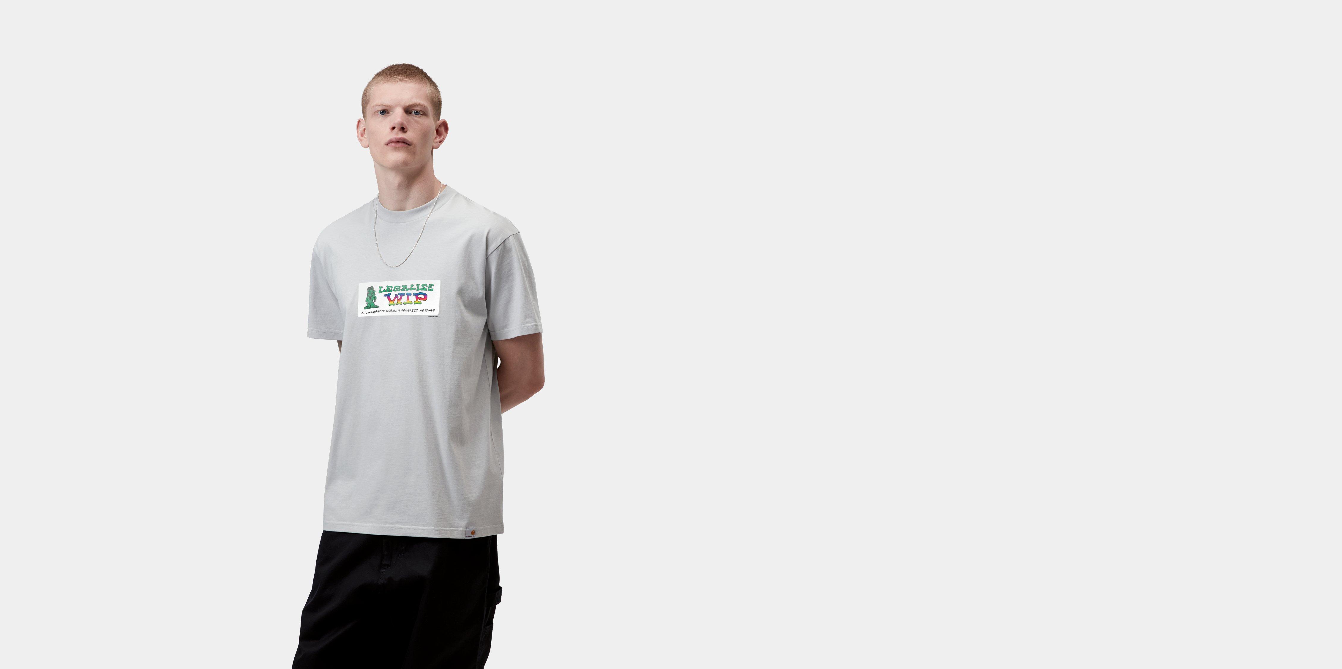 Carhartt WIP S/S Bumper Stickers T-Shirt Pontiki | grey | M | Men