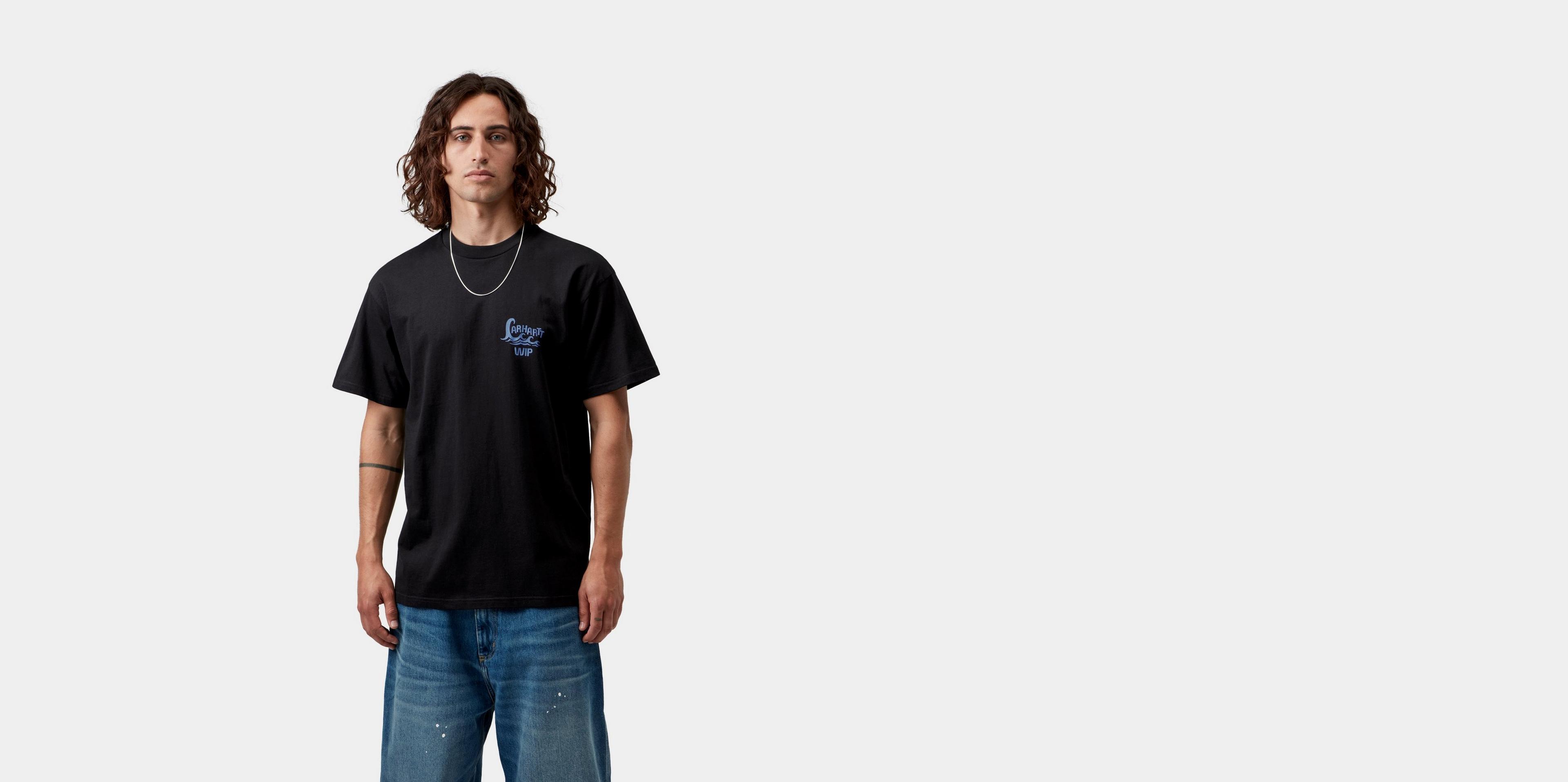 Carhartt WIP S/S Waves T-Shirt, Black | Official Online Store