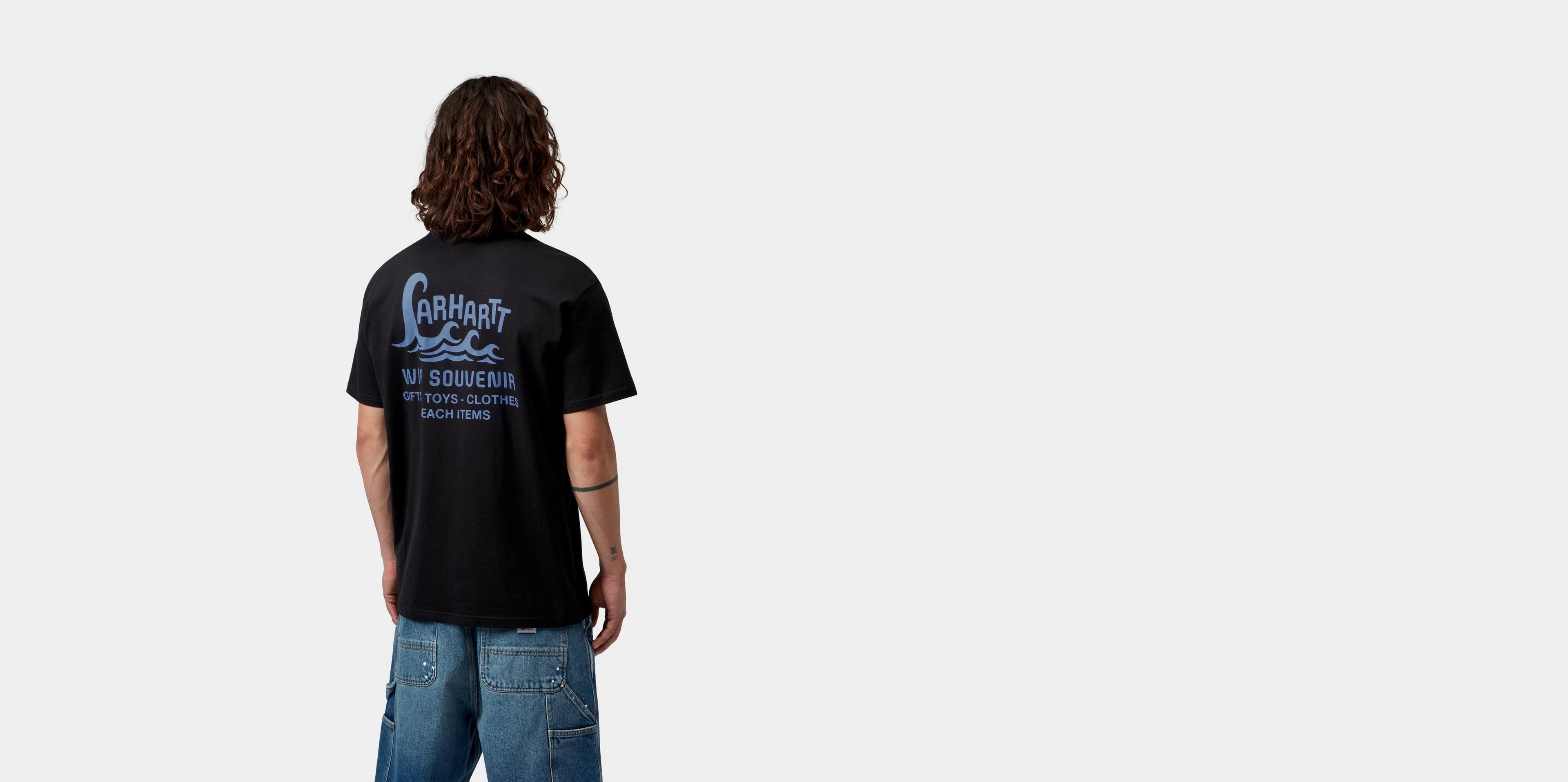 Carhartt WIP S/S Waves T-Shirt, Black | Official Online Store
