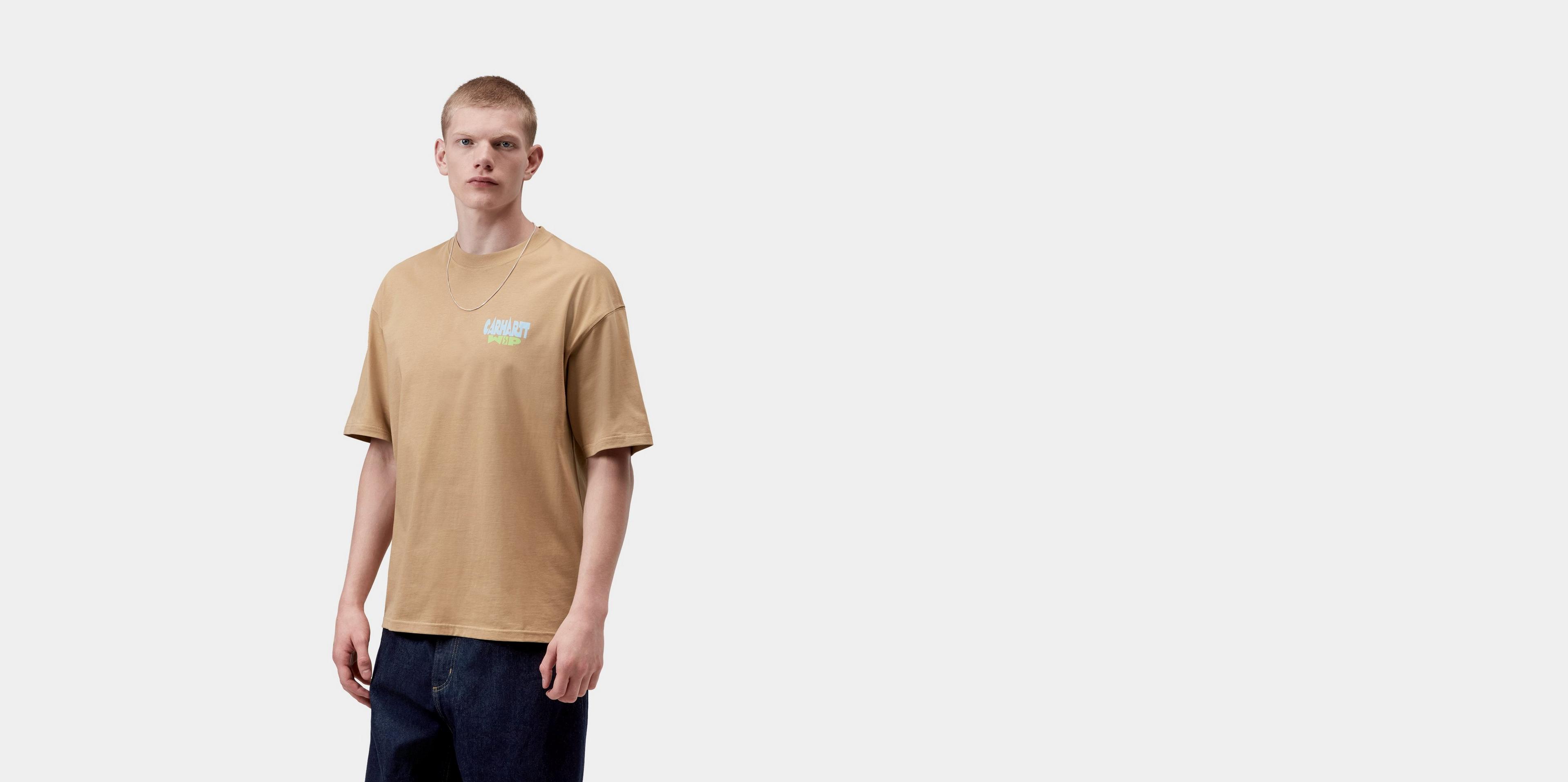 Carhartt WIP S/S Luggage Label T-Shirt, Dusty H Brown | Official