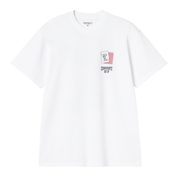 S/S Playing Card T-Shirt White