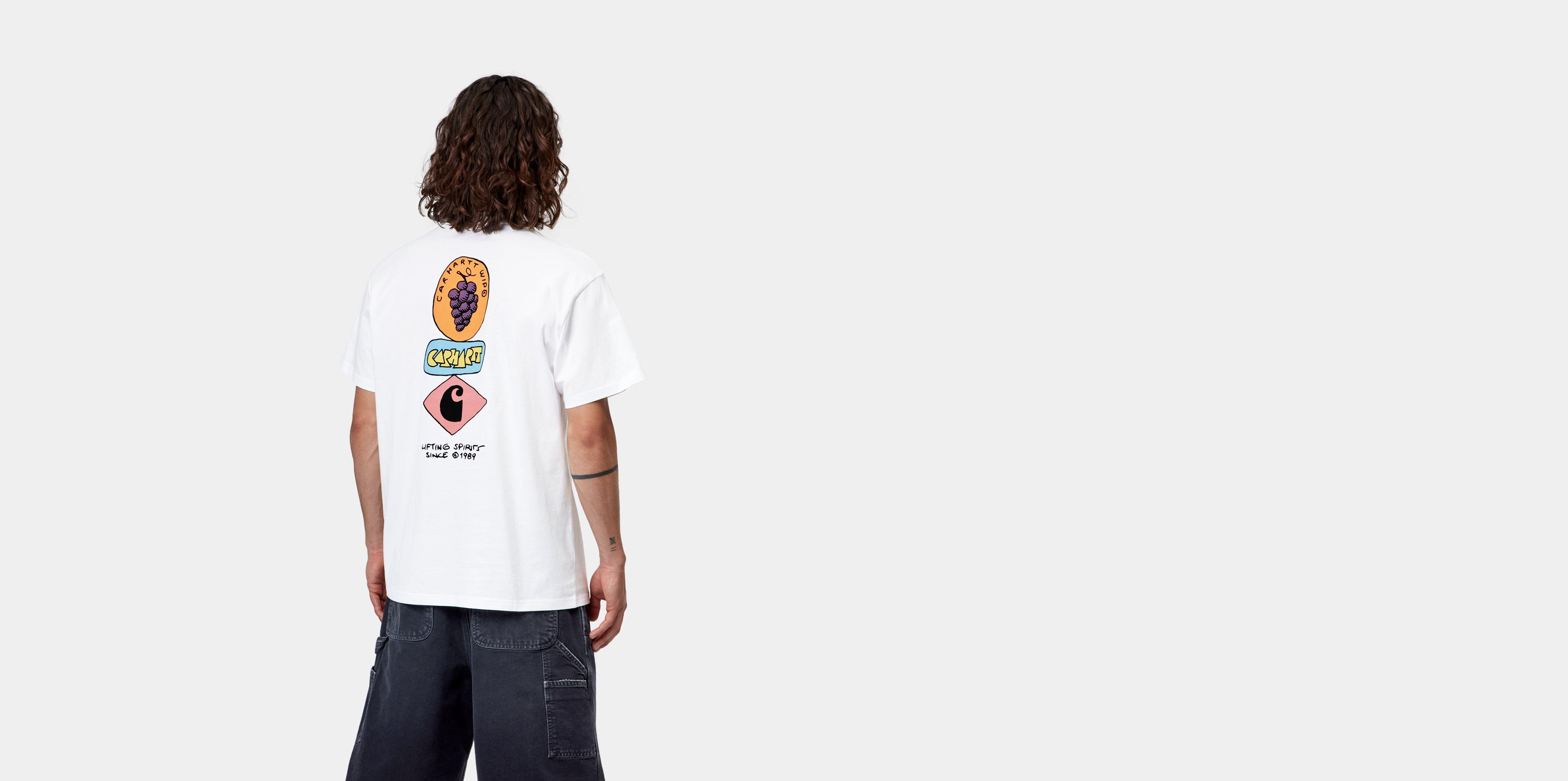 Carhartt WIP S/S Stacked Grapes T-Shirt White | S | Men