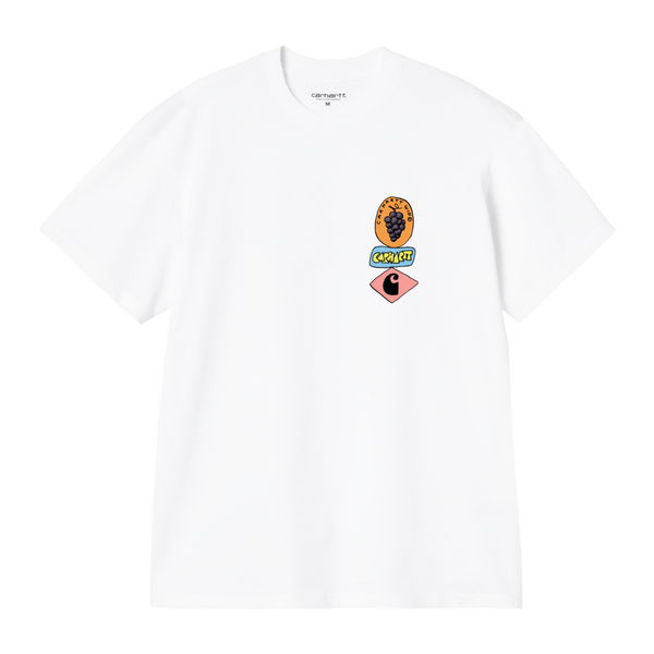 S/S Stacked Grapes T-Shirt White