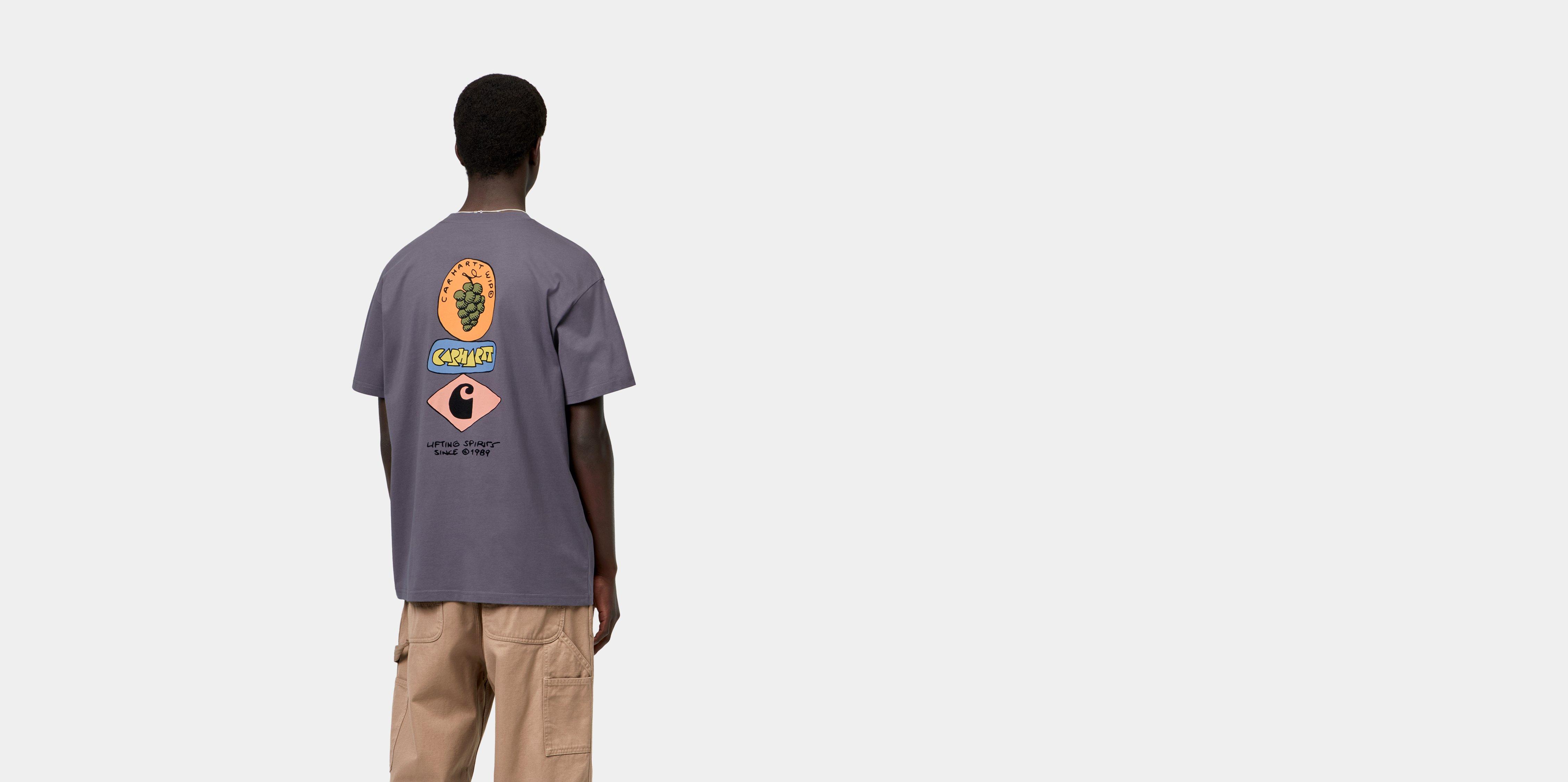 Carhartt WIP S/S Stacked Grapes T-Shirt Shady Purple | L | Men