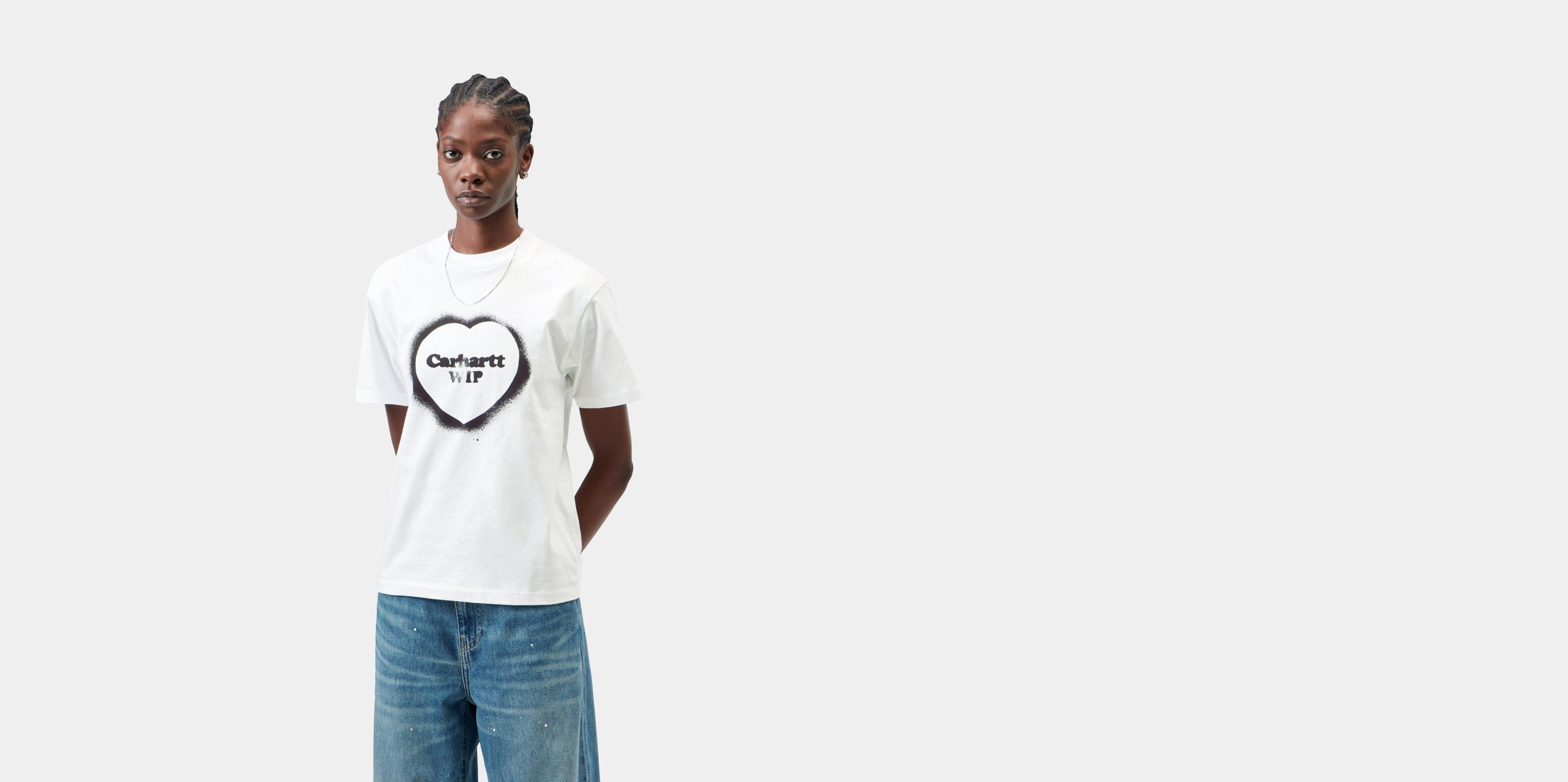 Carhartt WIP W' S/S Spray Heart T-Shirt White | L | Women