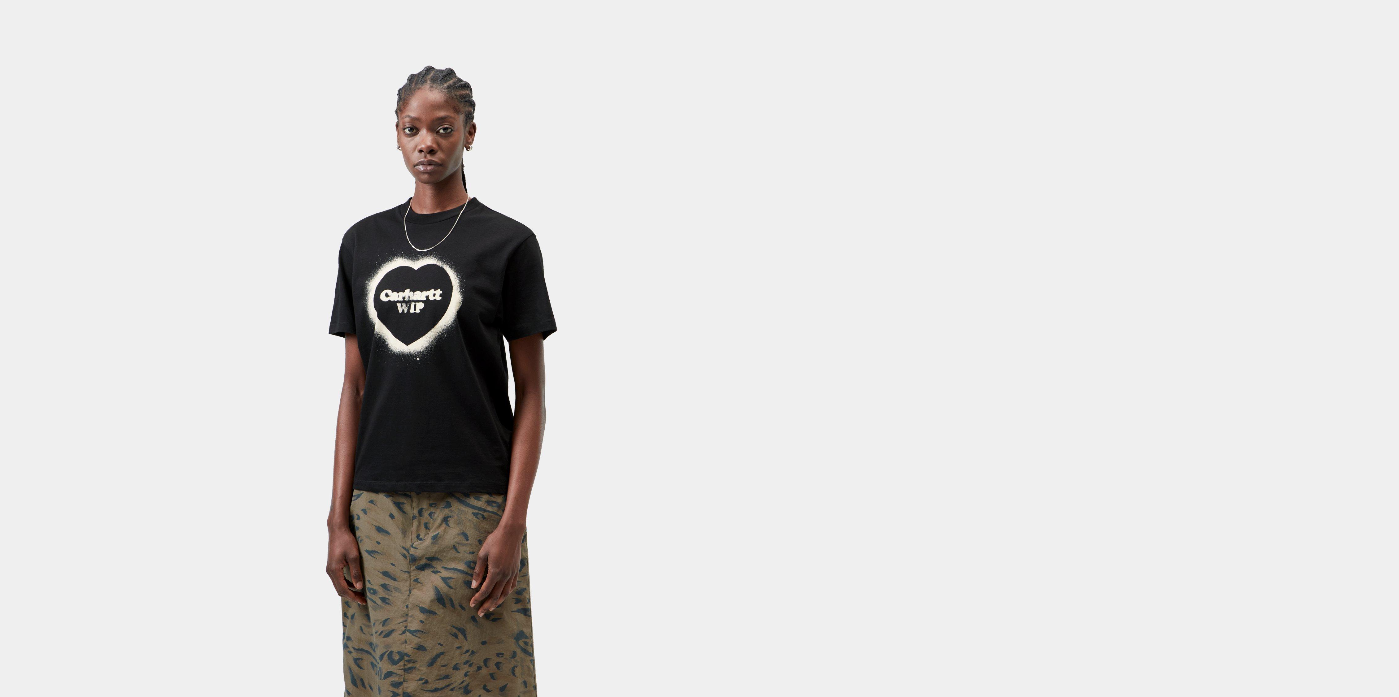 Carhartt WIP W' S/S Spray Heart T-Shirt Black | L | Women