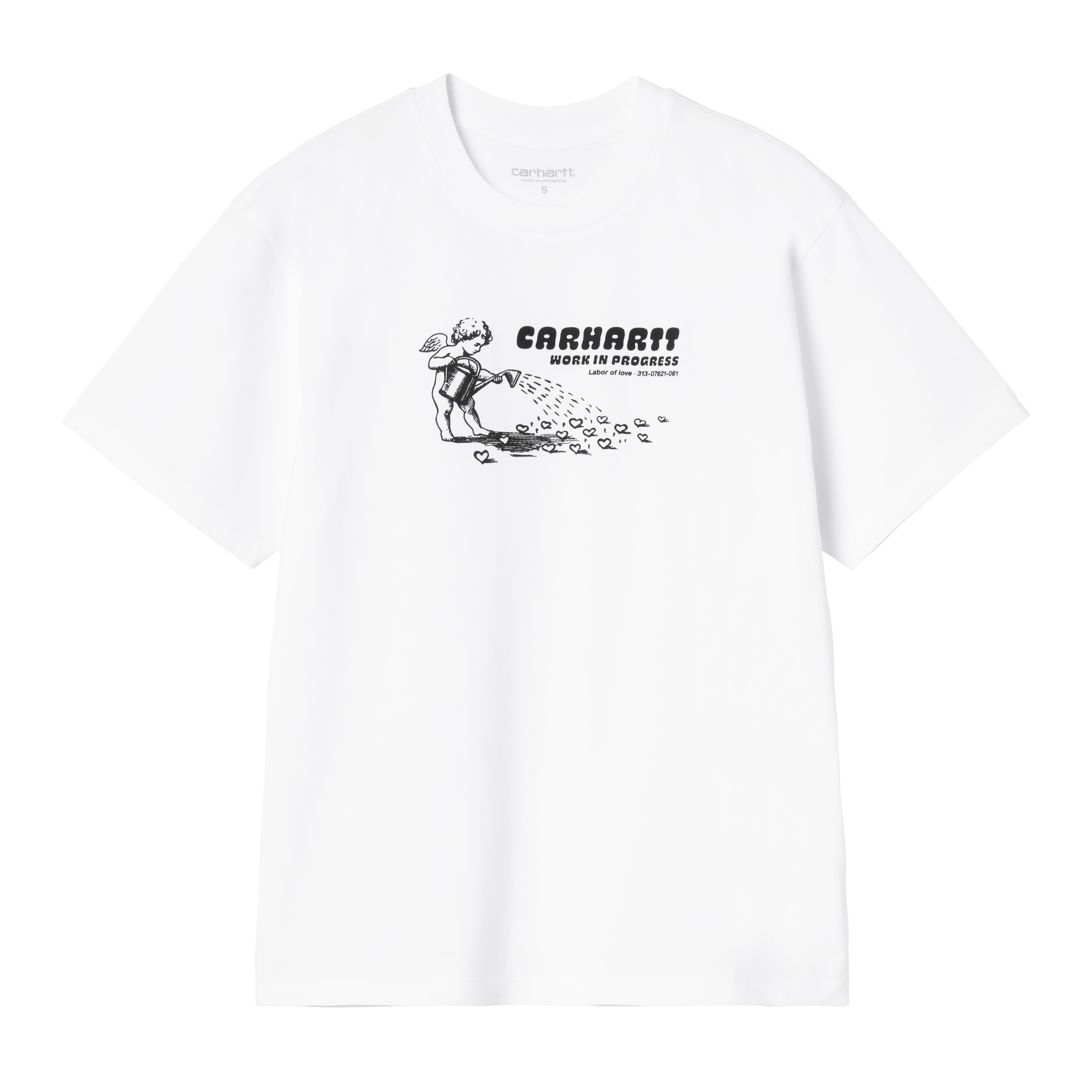 Carhartt WIP Women's S/S Bumper Sticker T-Shirt, White | Official