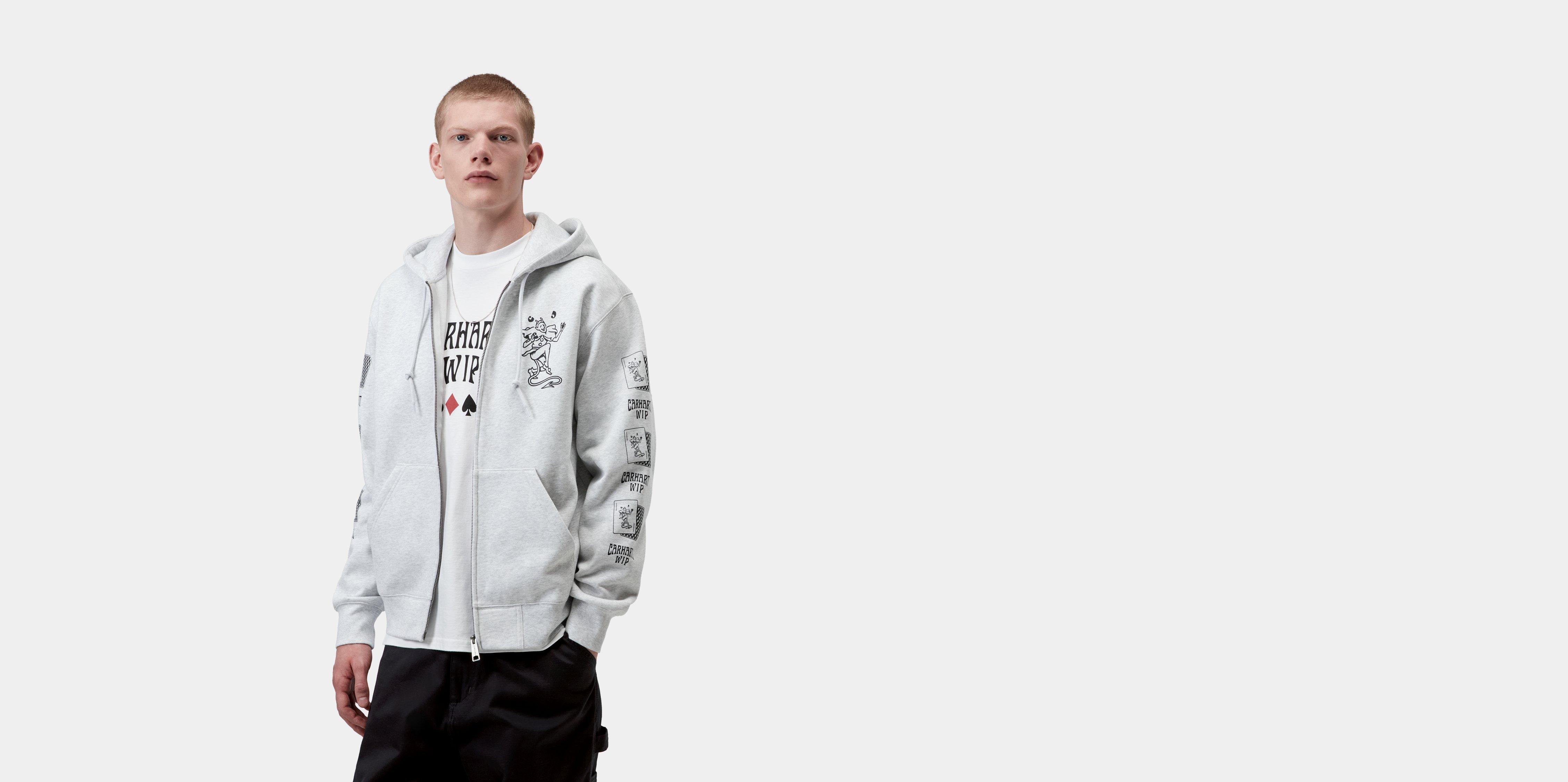 Carhartt WIP Hooded Playing Cards Jacket Ash Heather | grey | XL