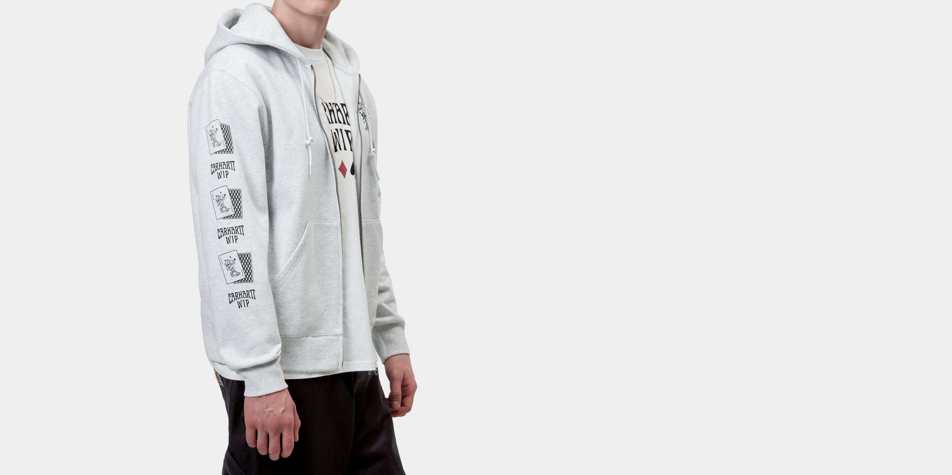 Carhartt WIP Hooded Playing Cards Jacket, Ash Heather | Tienda