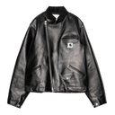 ジャケット・アウター sacai carhartt lether jacket Size 1 Carhartt WIP sacai x Carhartt WIP Leather Jacket, Sacai Black