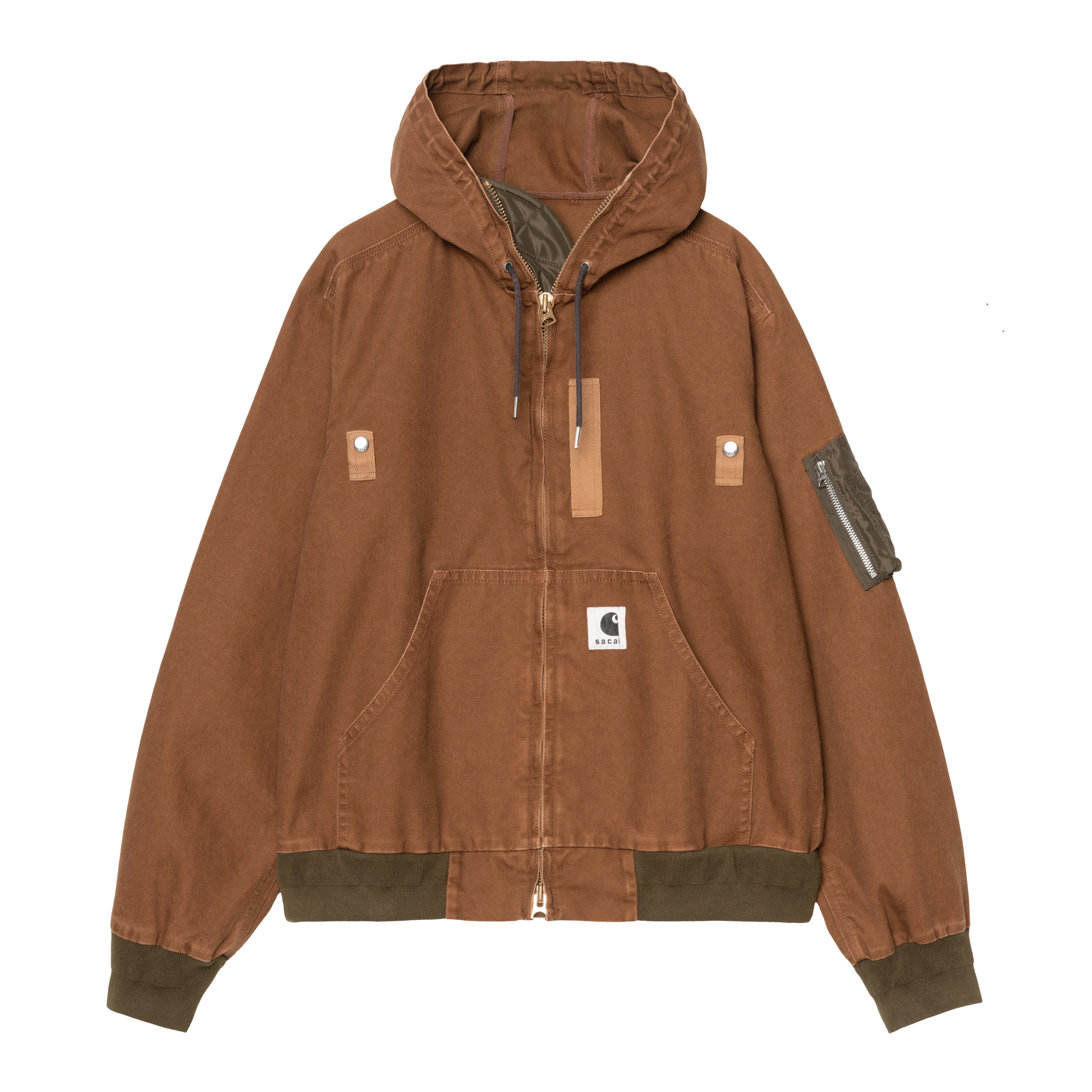 SACAI x Carhartt WIP Duck Jacket ベージュ　4 Carhartt WIP sacai x Carhartt WIP Washed Duck Hooded Blouson