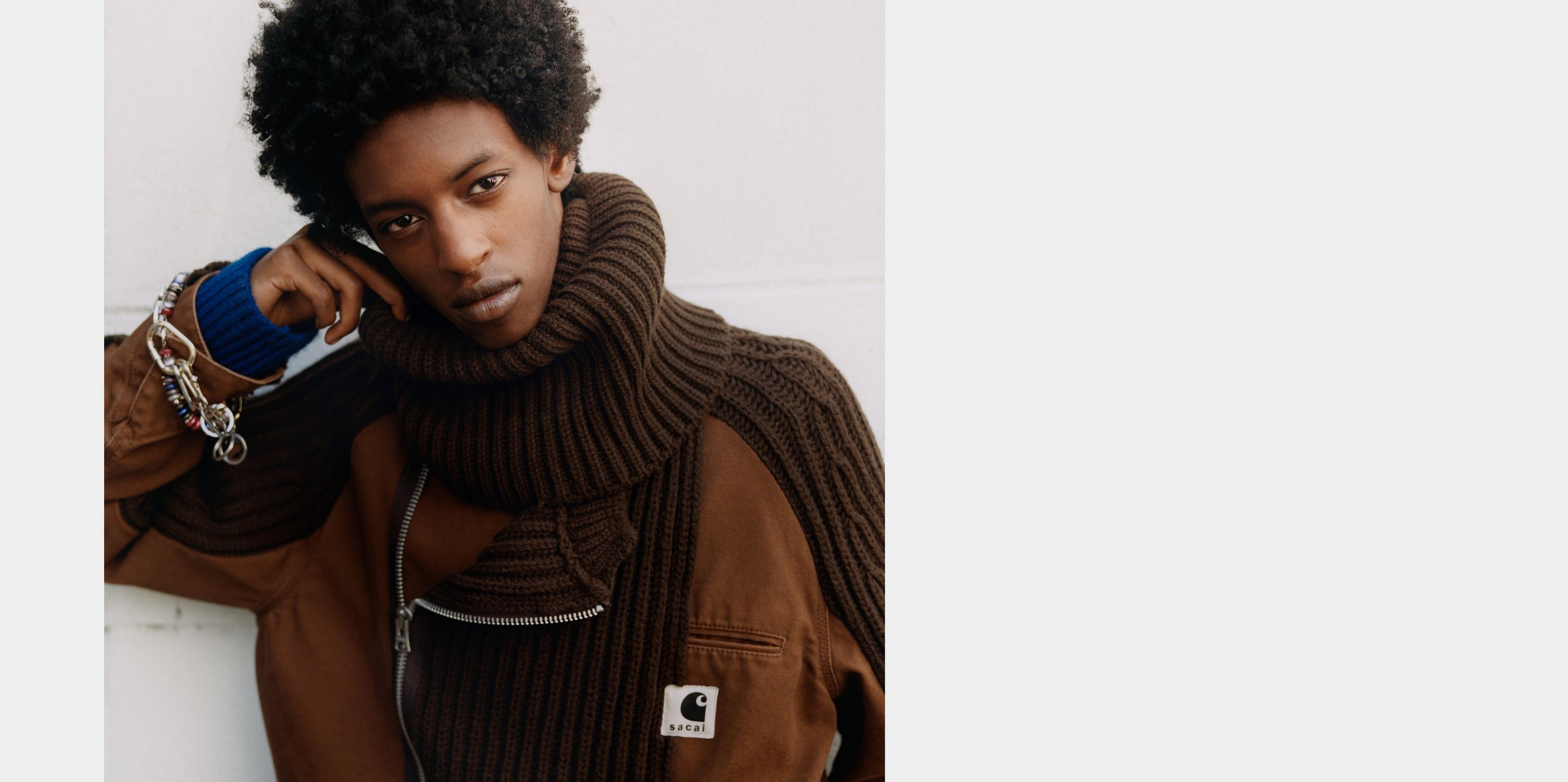 Carhartt WIP sacai x Carhartt WIP Washed Duck x Wool Knit, Sacai