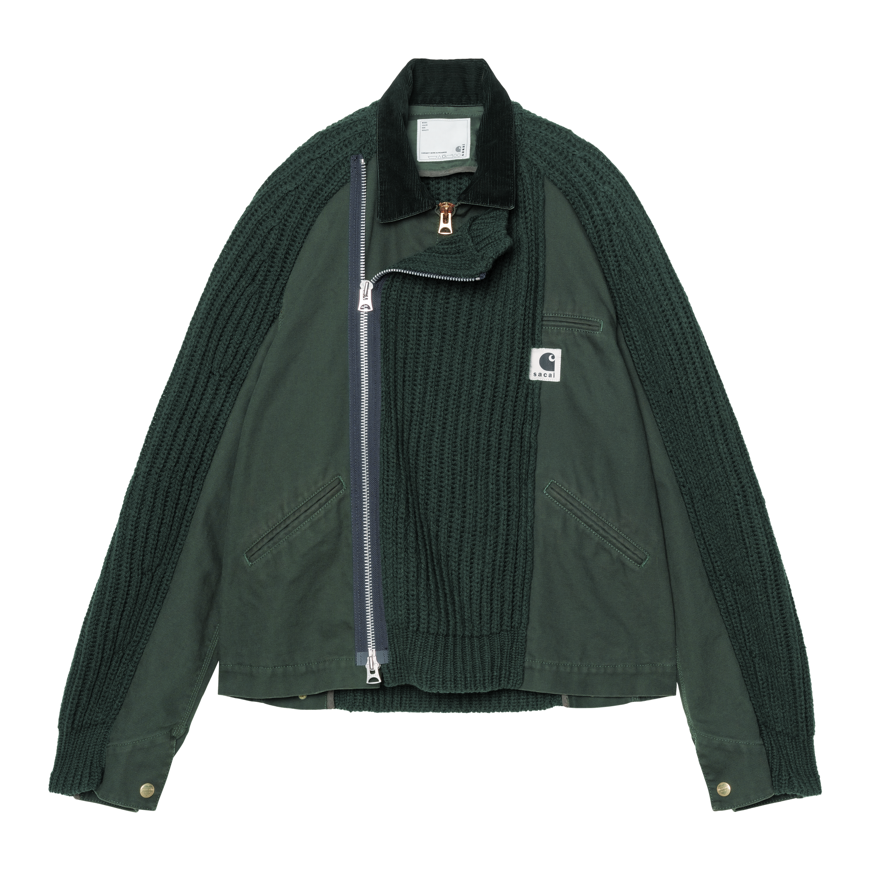 Sacai Carhartt Washed Duck Knit サイズ1 Sacai Carhartt Washed Duck Knit サイズ1 Sacai Carhartt Washed Duck