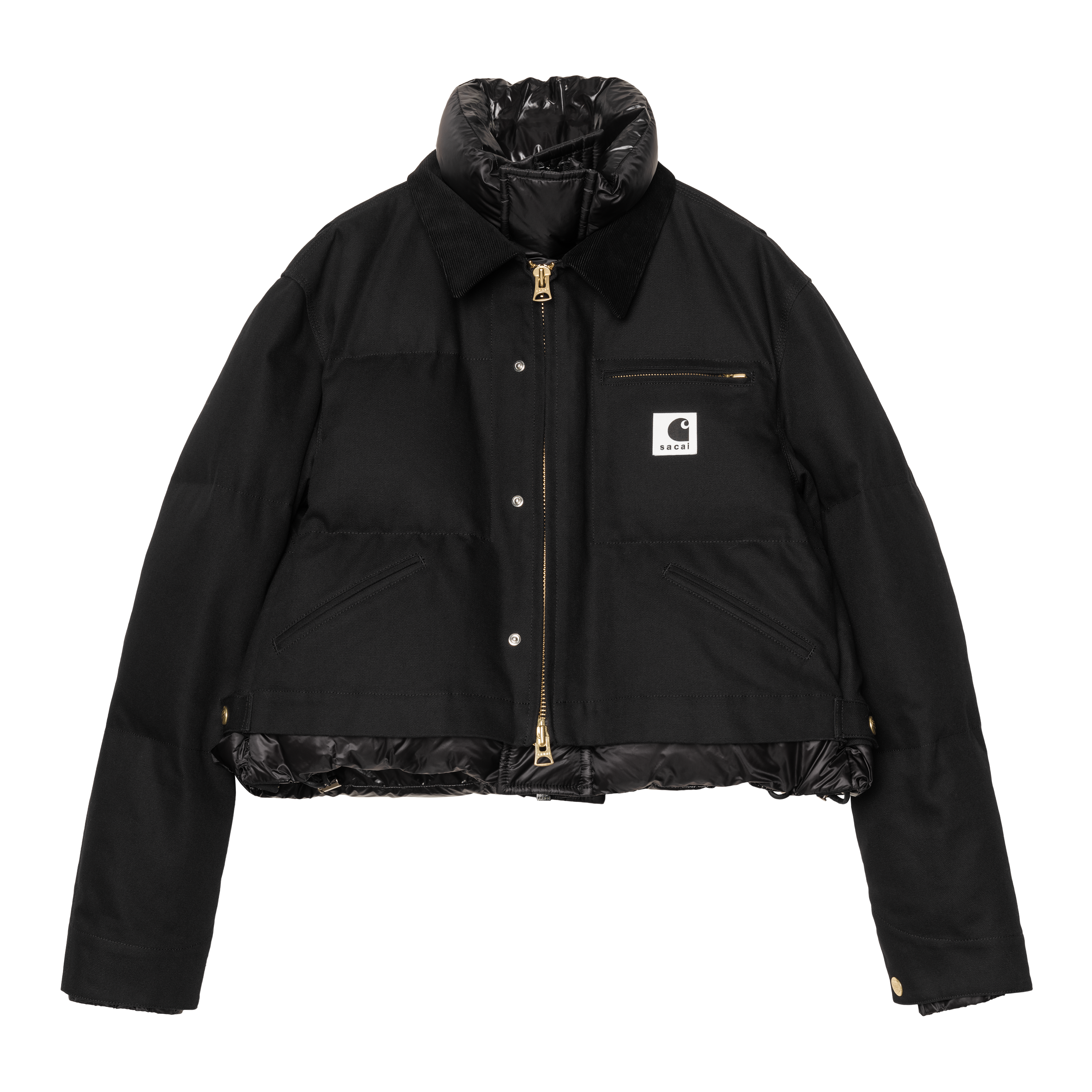 sacai×Carhartt WIP Duck Jacket ブラック サイズ1 Carhartt WIP x sacai Reversible Duck Jacket 3colors Black