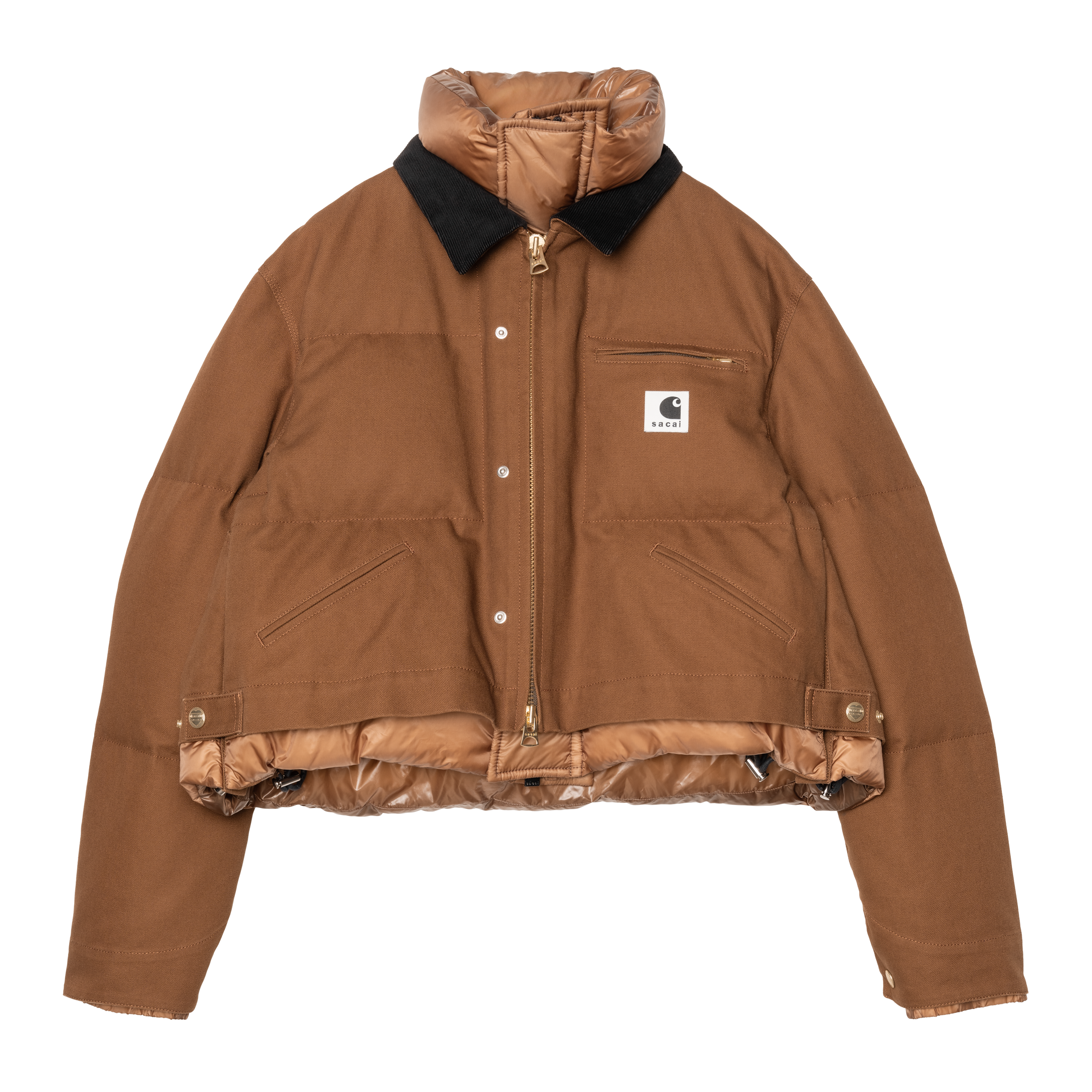 Carhartt WIP × sacai Duck Jacket size 2 Carhartt WIP x sacai Reversible Duck Jacket 3colors Black