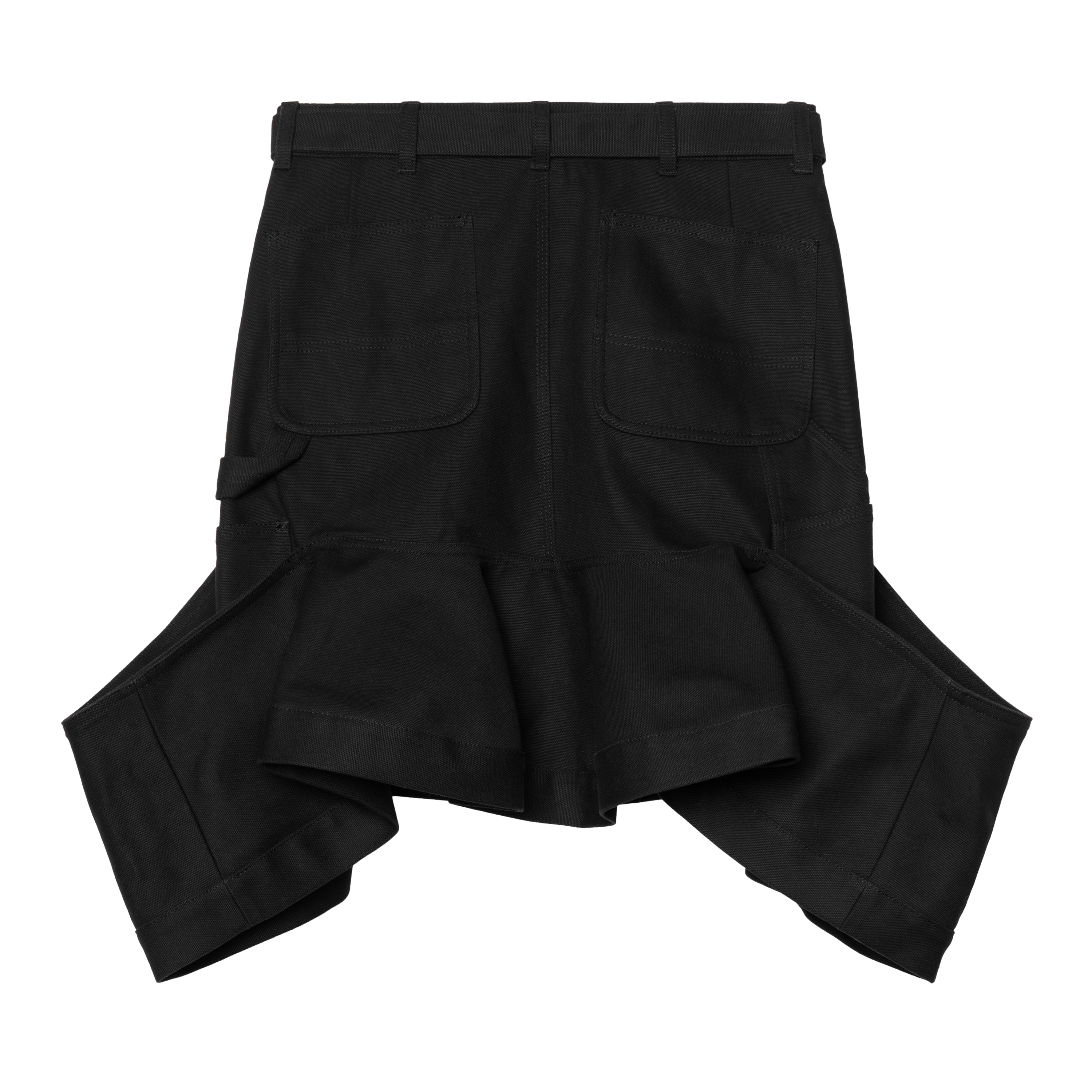 黒2新品 sacai Carhartt WIP Duck Skirt スカート Carhartt WIP sacai x Carhartt WIP W' Duck Skirt, Sacai Black