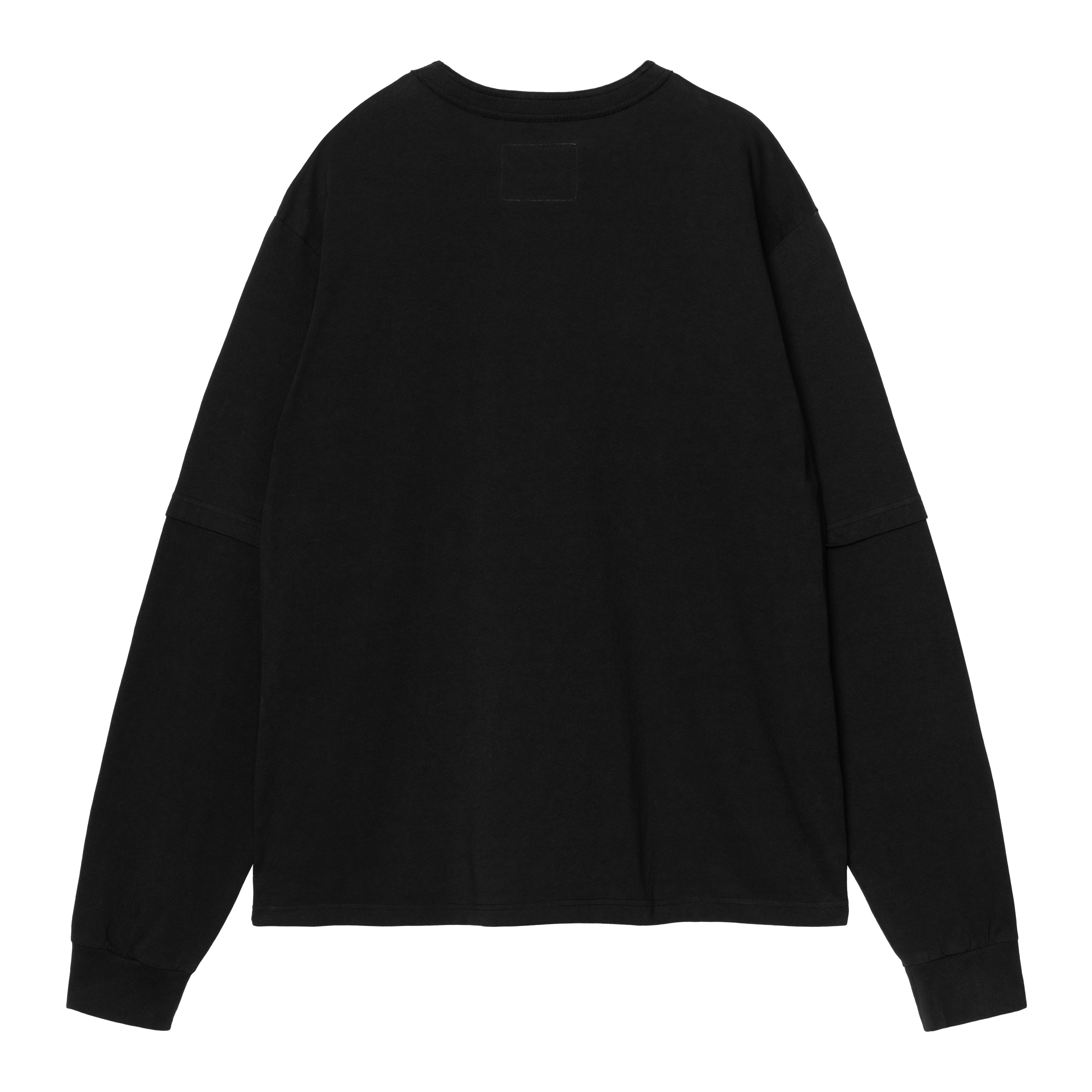 トップス Sacai Carhartt WIP L/S T-Shirt BLACK 4 SACAI WIP Cotton Jersey L/S T-Shirt by Sacai x Carhartt