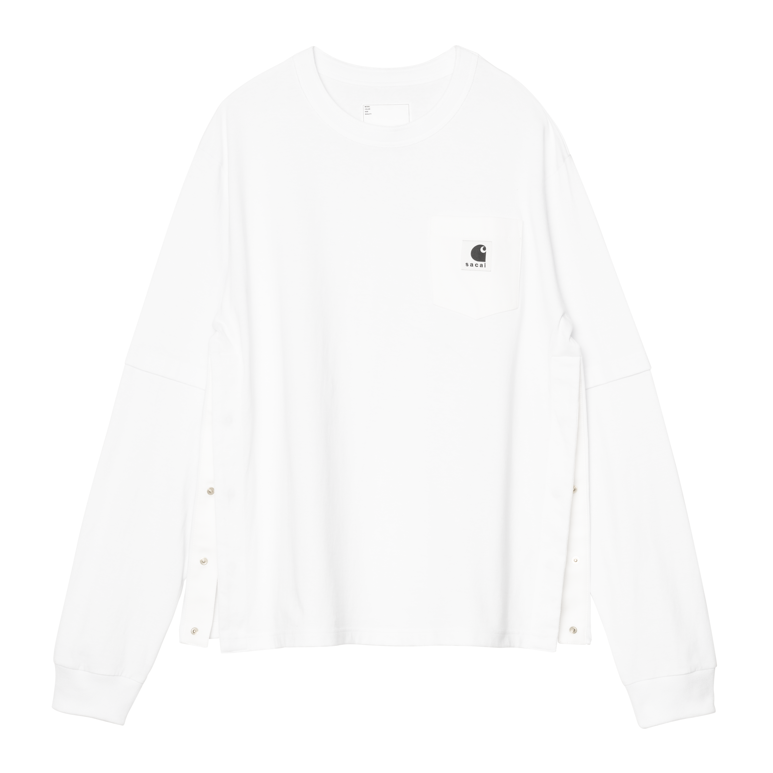 Carhartt WIP sacai x Carhartt WIP Cotton Jersey L/S T-Shirt, Sacai
