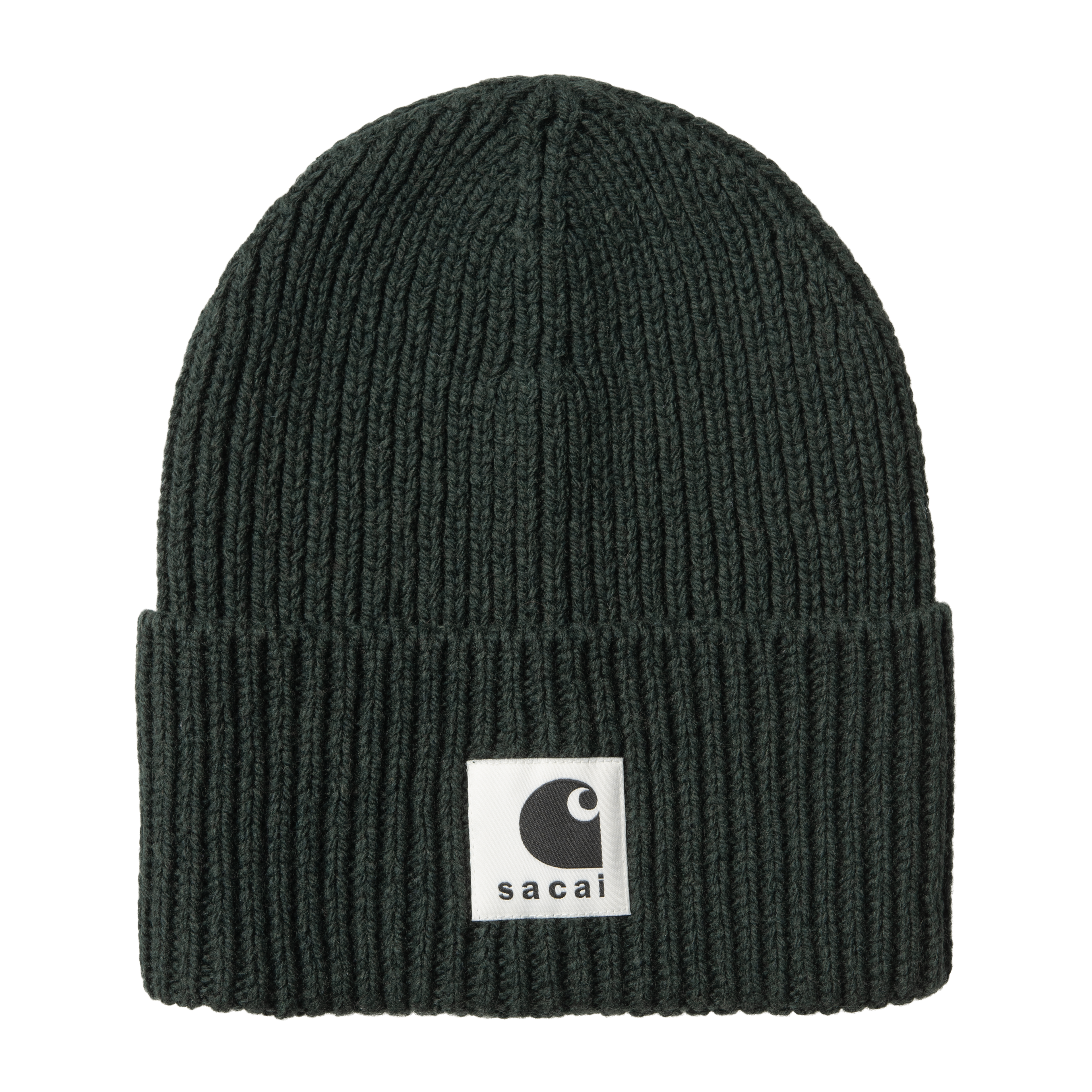 Sacai Men's Carhartt Wip Wool Blend Knit Beanie Hat Black main image 1