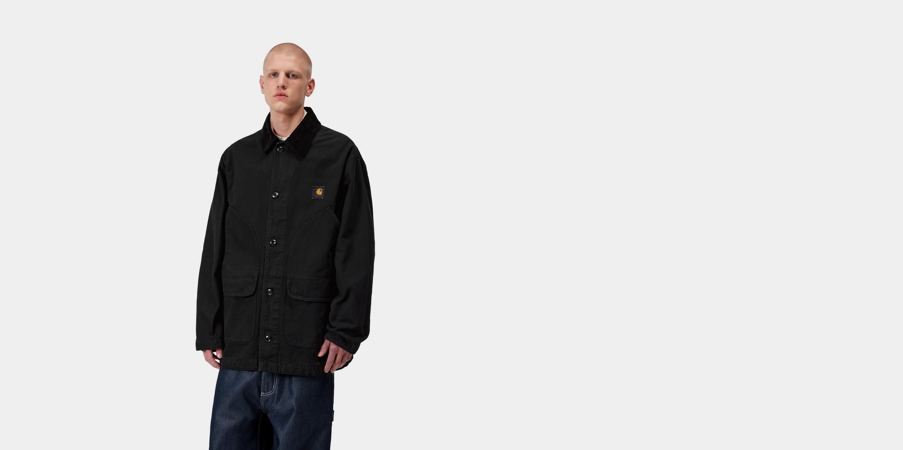 Carhartt WIP Prescott Coat, Black / Black | Official Online Store