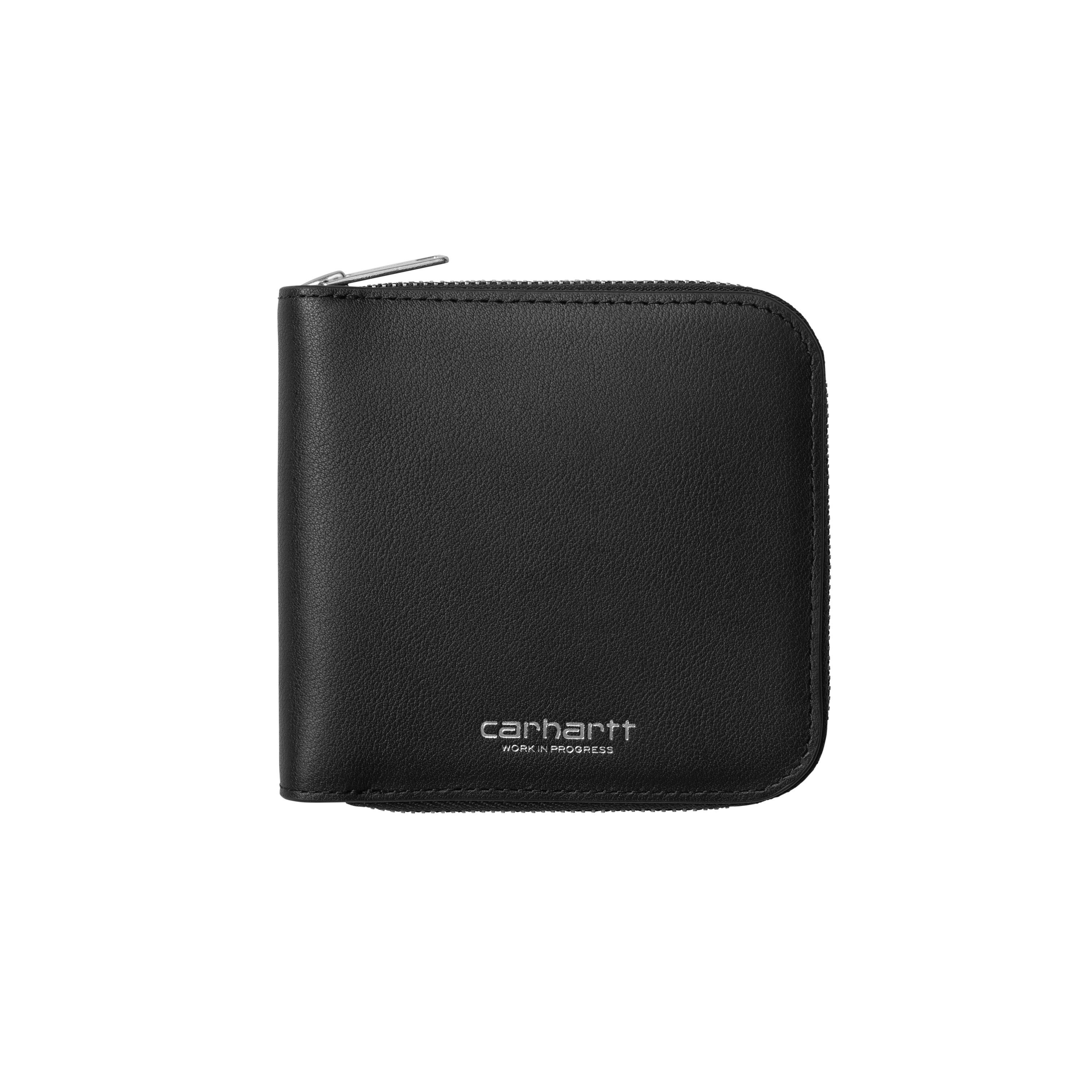 Carhartt WIP Leather Wallet Black / Silver