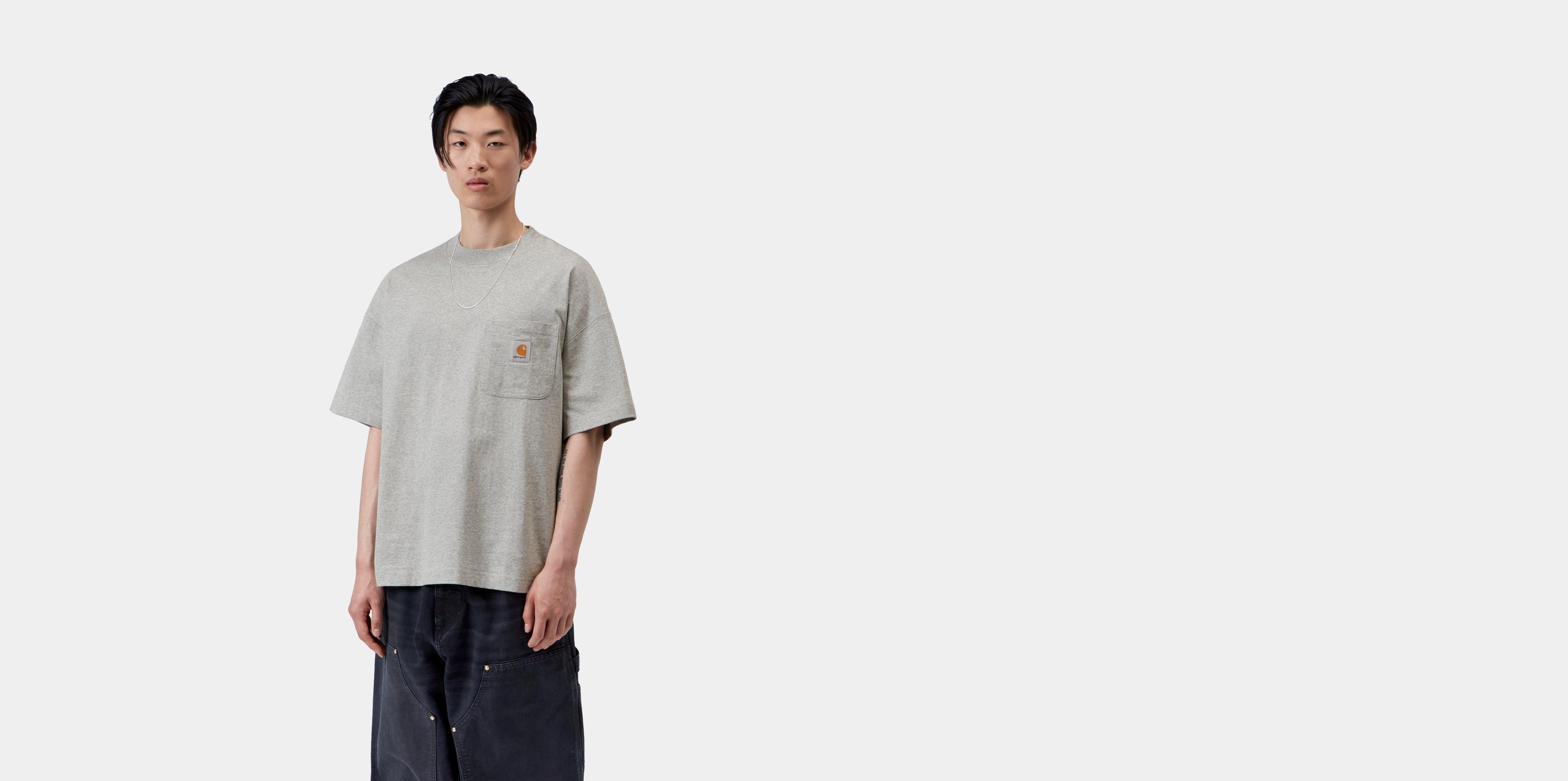 Carhartt WIP S/S Work Pocket T-Shirt Grey Heather | L | Men