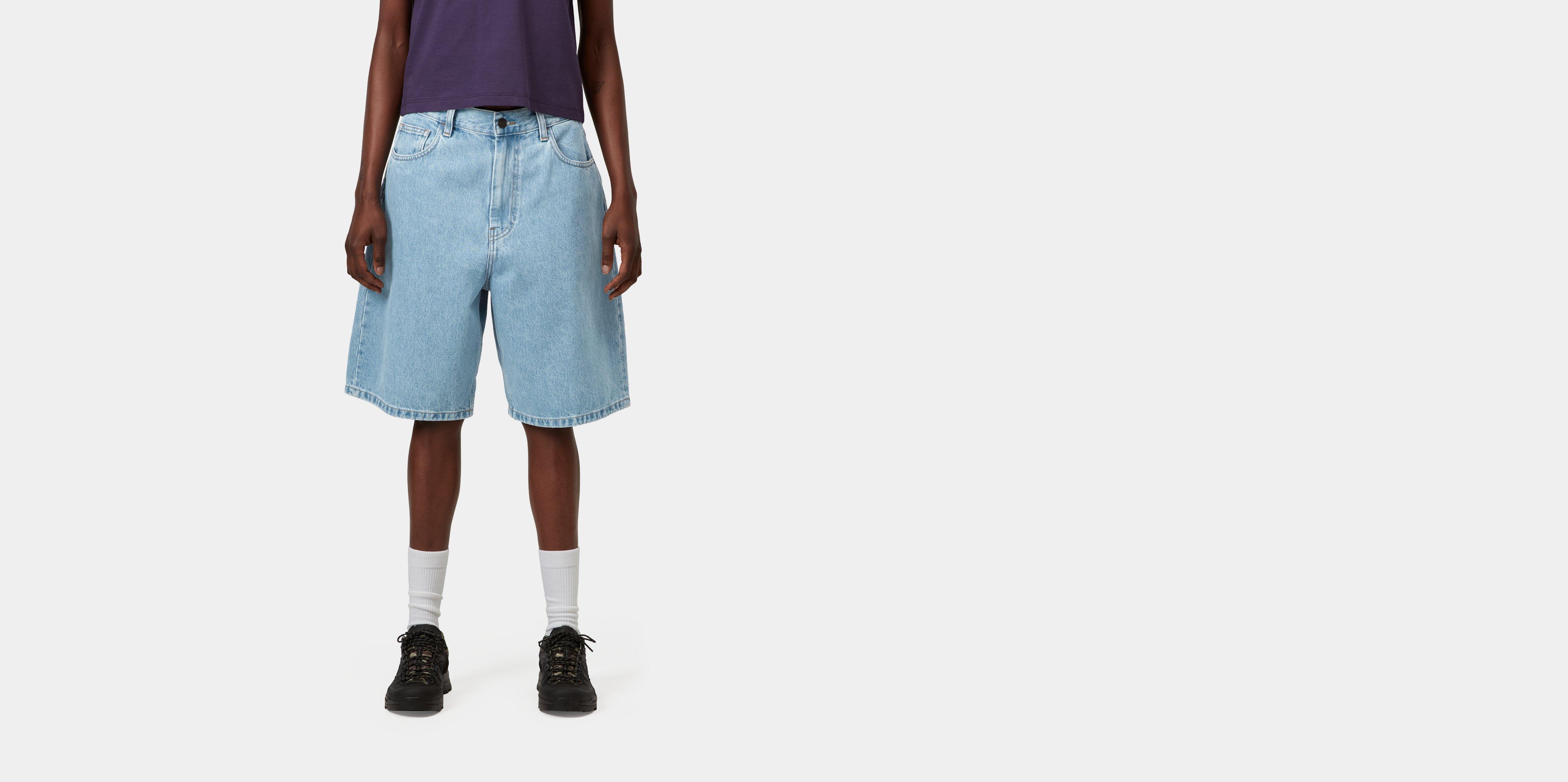 Carhartt WIP W' Brandon Short Blue stone bleached | M | Women