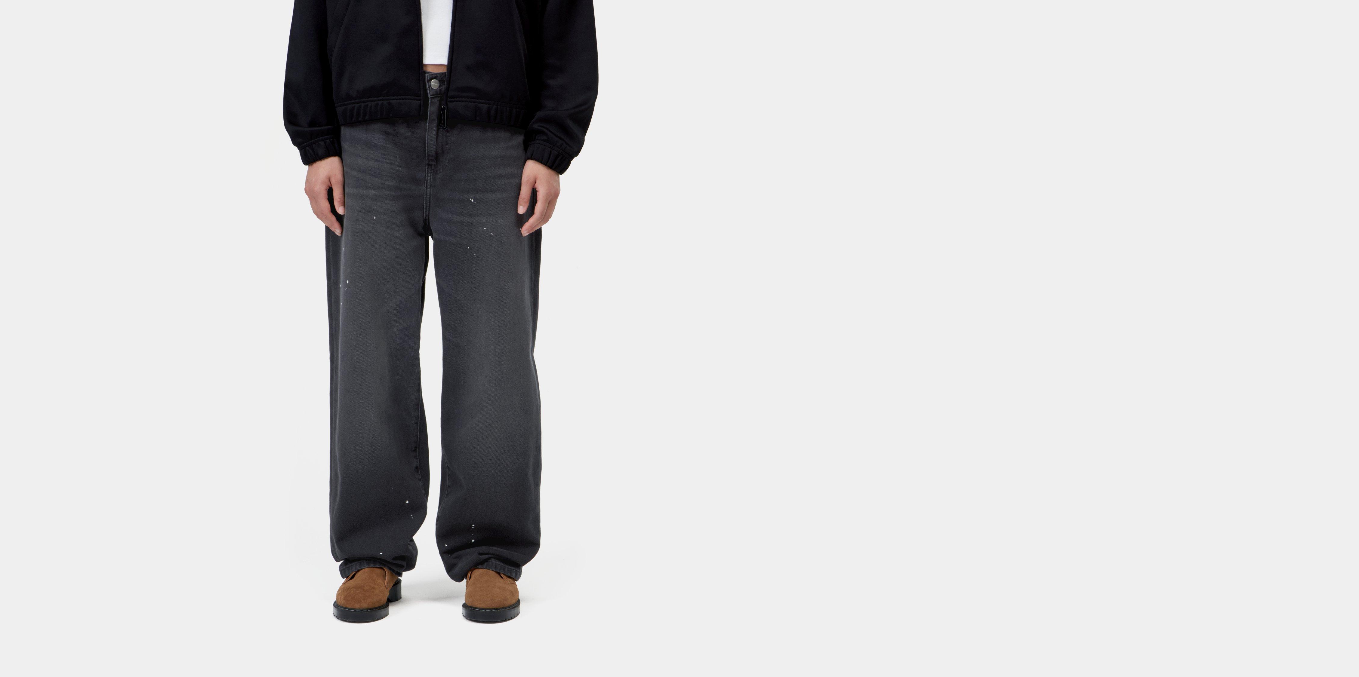 Carhartt WIP W' Arin Pant Black destroy wash, splatter | 29 | Women